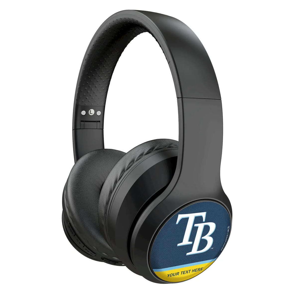 Tampa Bay Rays Personalized Endzone Solid Wireless Over-Ear Headphones With Case