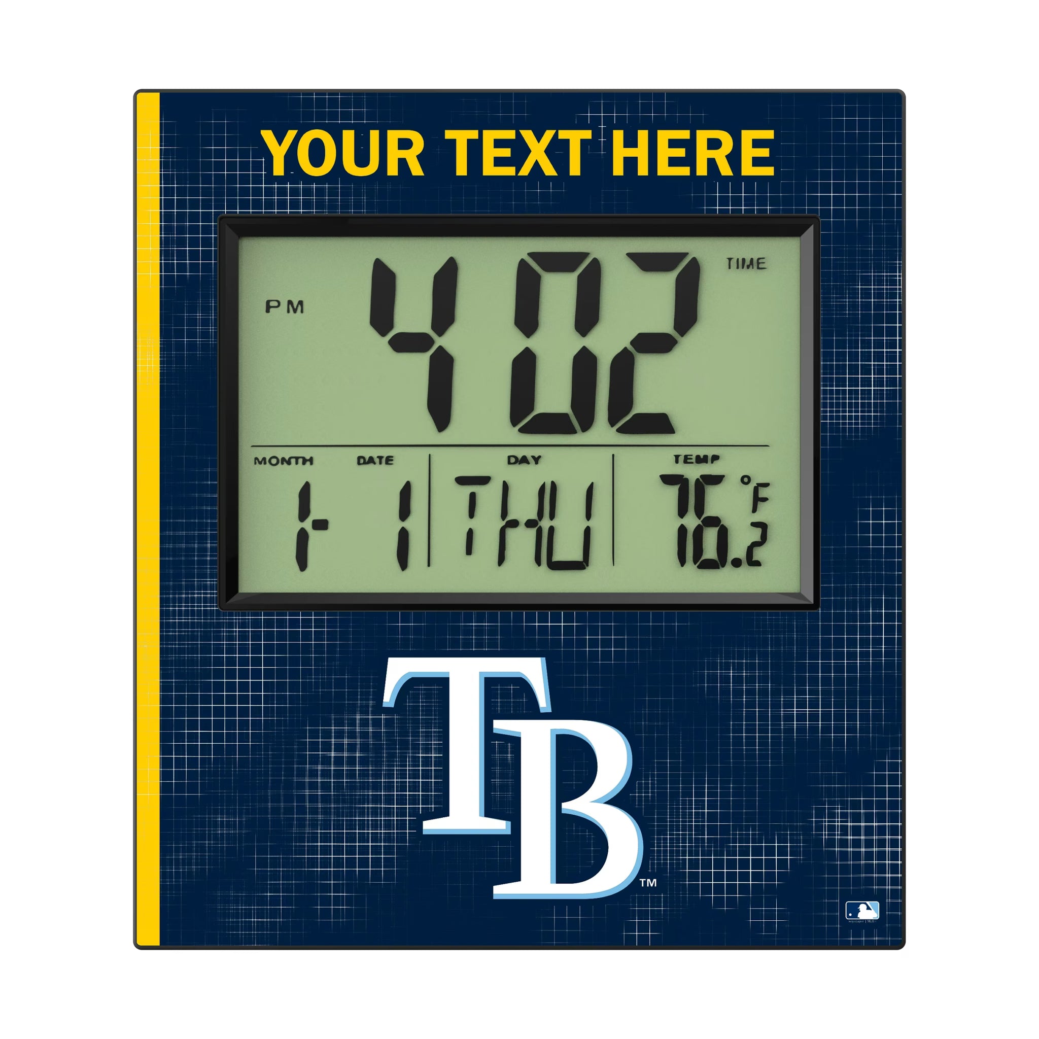 Tampa Bay Rays Personalized Hatch Wall Clock