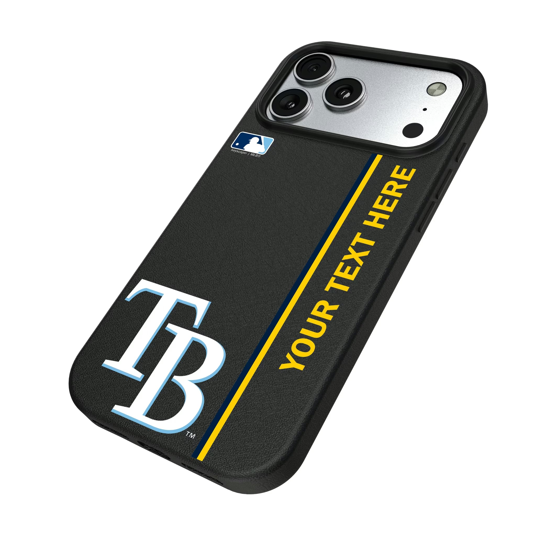 Tampa Bay Rays Personalized Sidebard iPhone MagSafe Compatible Phone Case for Apple iPhone - Isometric View#Device_iPhone 17 Pro Max