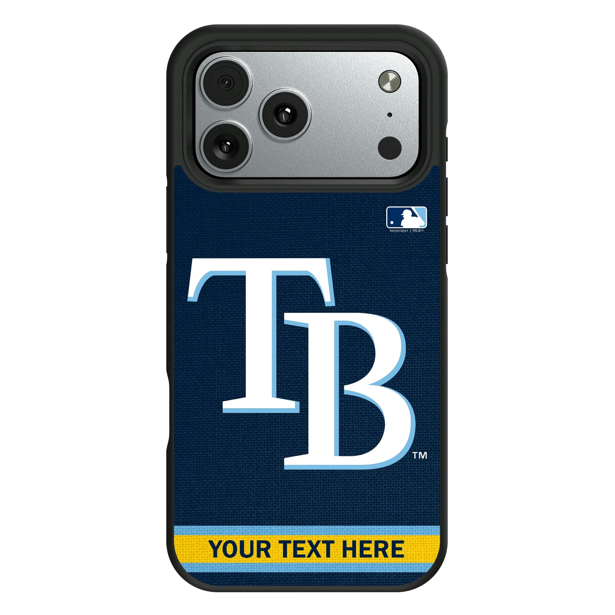 Tampa Bay Rays Personalized Stripe iPhone Bump Phone Case for Apple iPhone#Device_iPhone 17 Pro Max