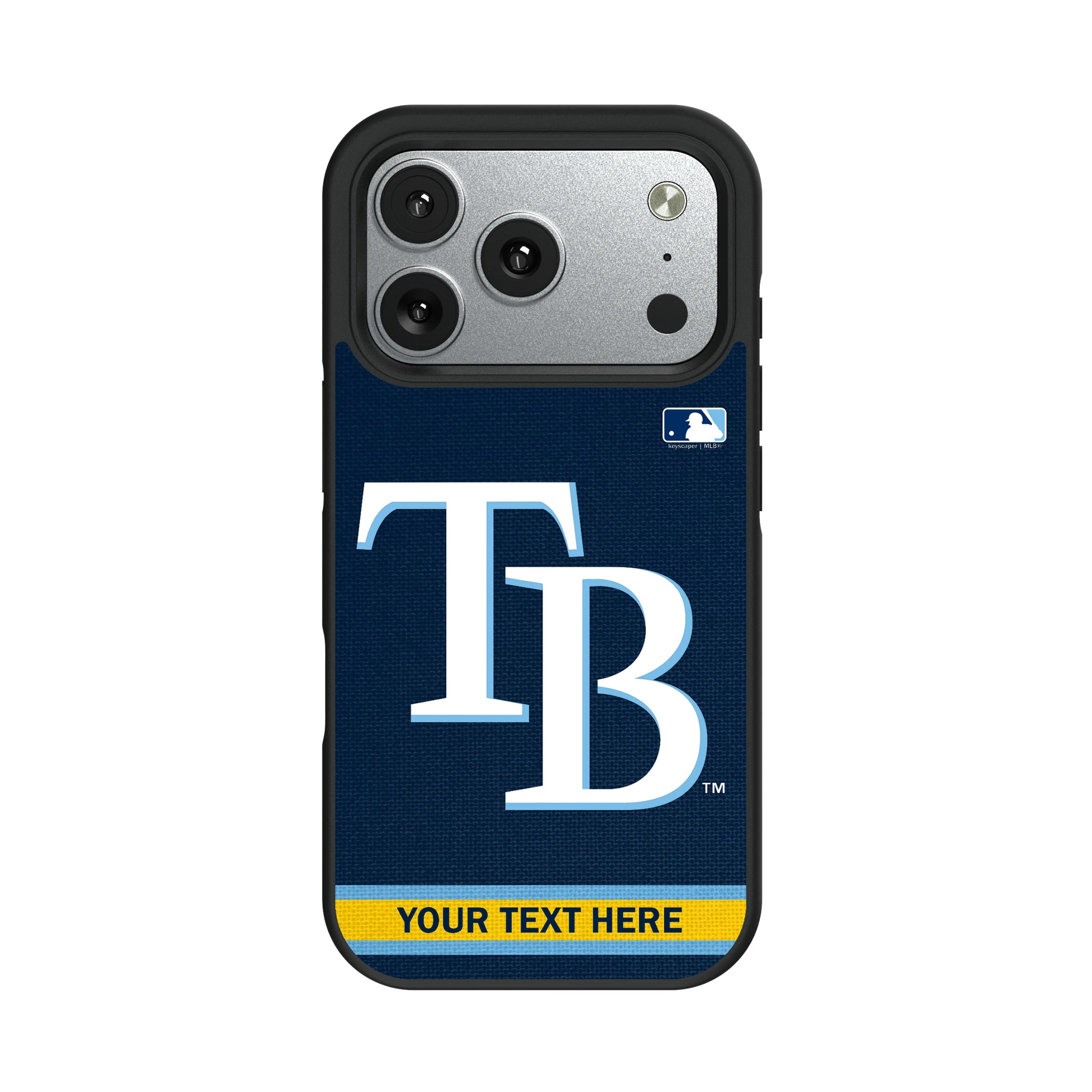 Tampa Bay Rays Personalized Stripe iPhone Bump Phone Case for Apple iPhone#Device_iPhone 17 Pro