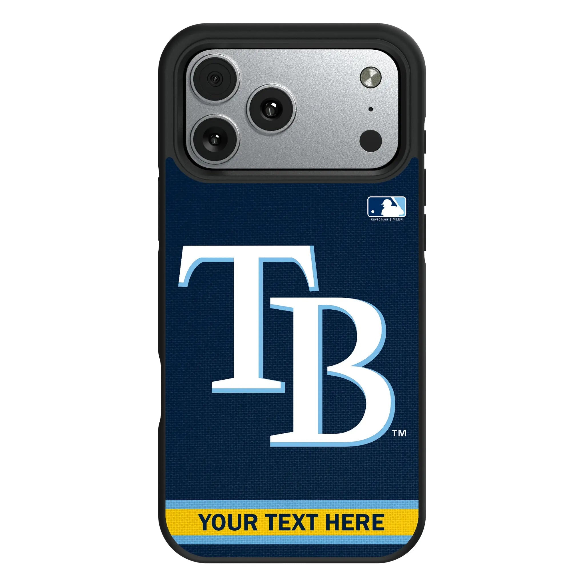 Tampa Bay Rays Personalized Stripe iPhone Bump Phone Case for Apple iPhone#Device_iPhone 17 Pro Max