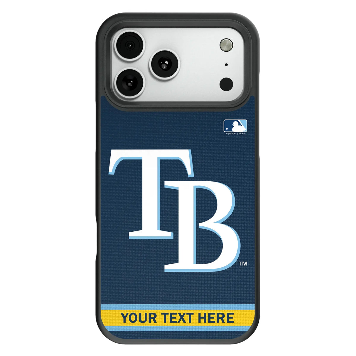 Tampa Bay Rays Personalized Stripe Bump Phone Case for Apple iPhone