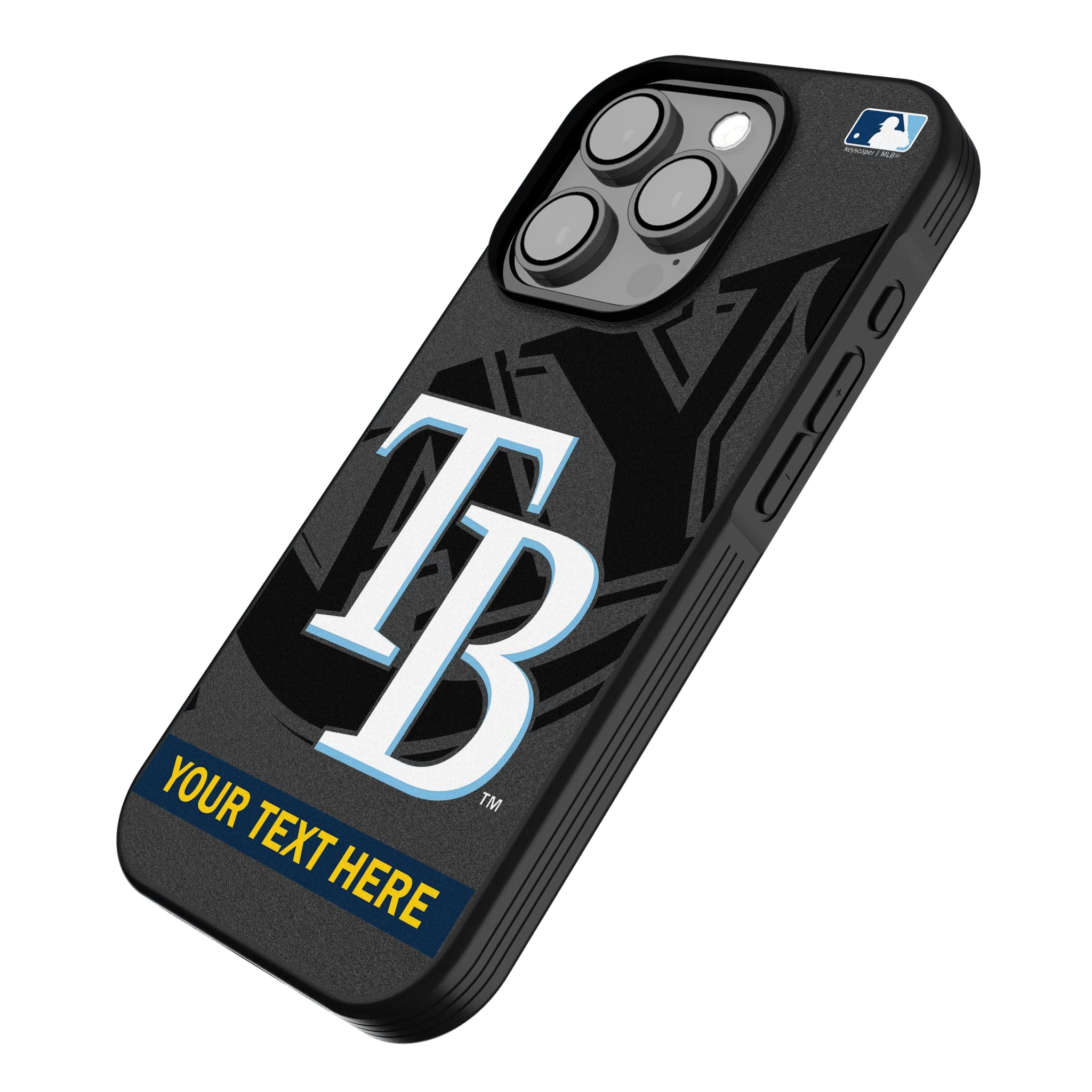 Tampa Bay Rays Personalized Tilt iPhone Bump Phone Case for Apple iPhone - Isometric View