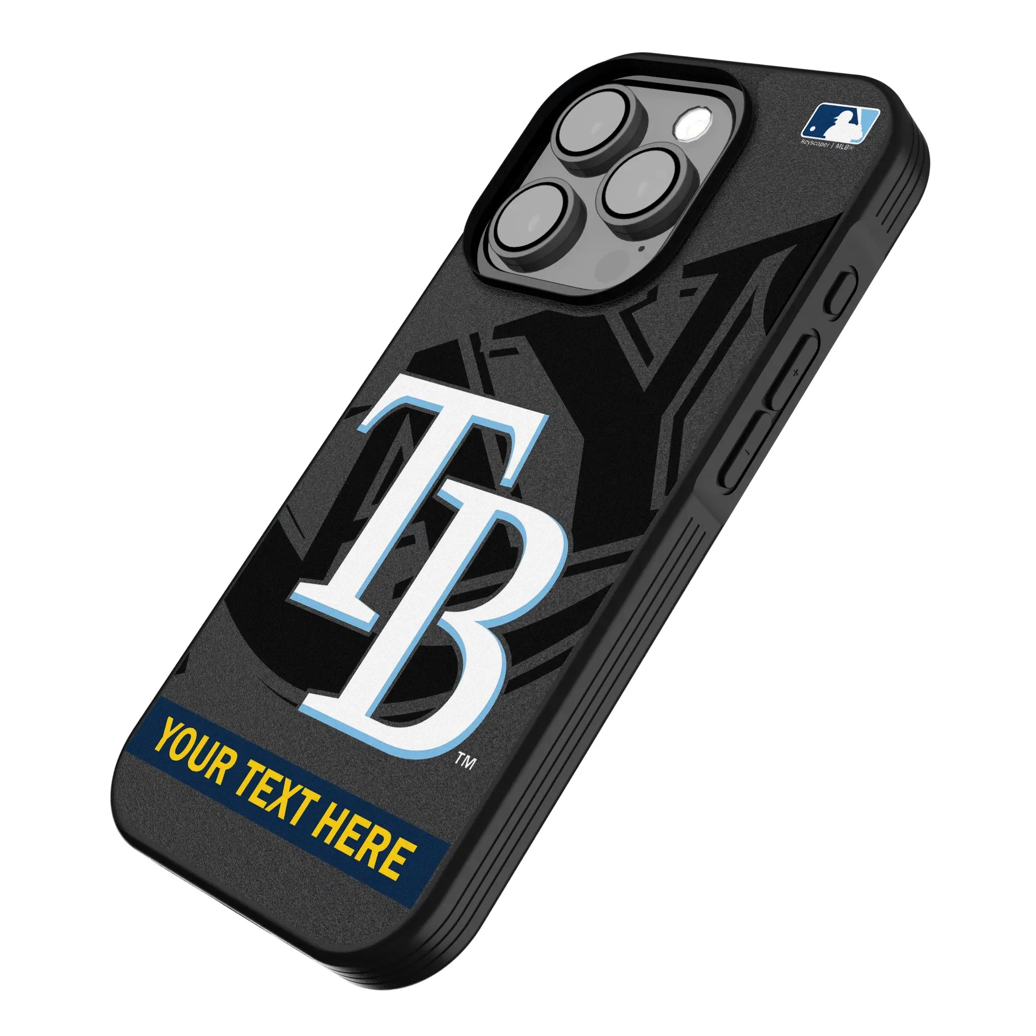 Tampa Bay Rays Personalized Tilt iPhone Bump Phone Case for Apple iPhone - Isometric View