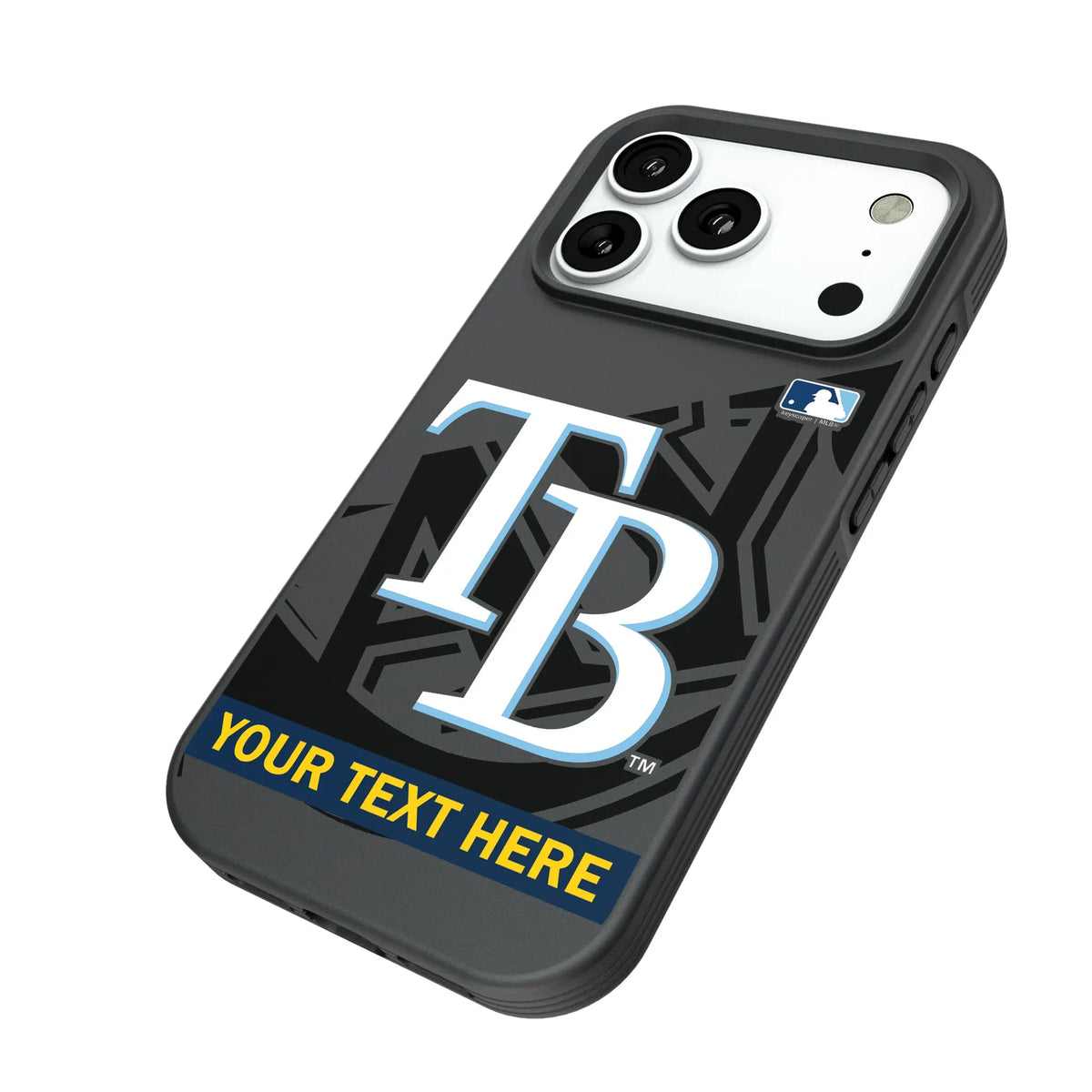 Tampa Bay Rays Personalized Tilt iPhone Bump Phone Case for Apple iPhone - Isometric View#Device_iPhone 18 Pro