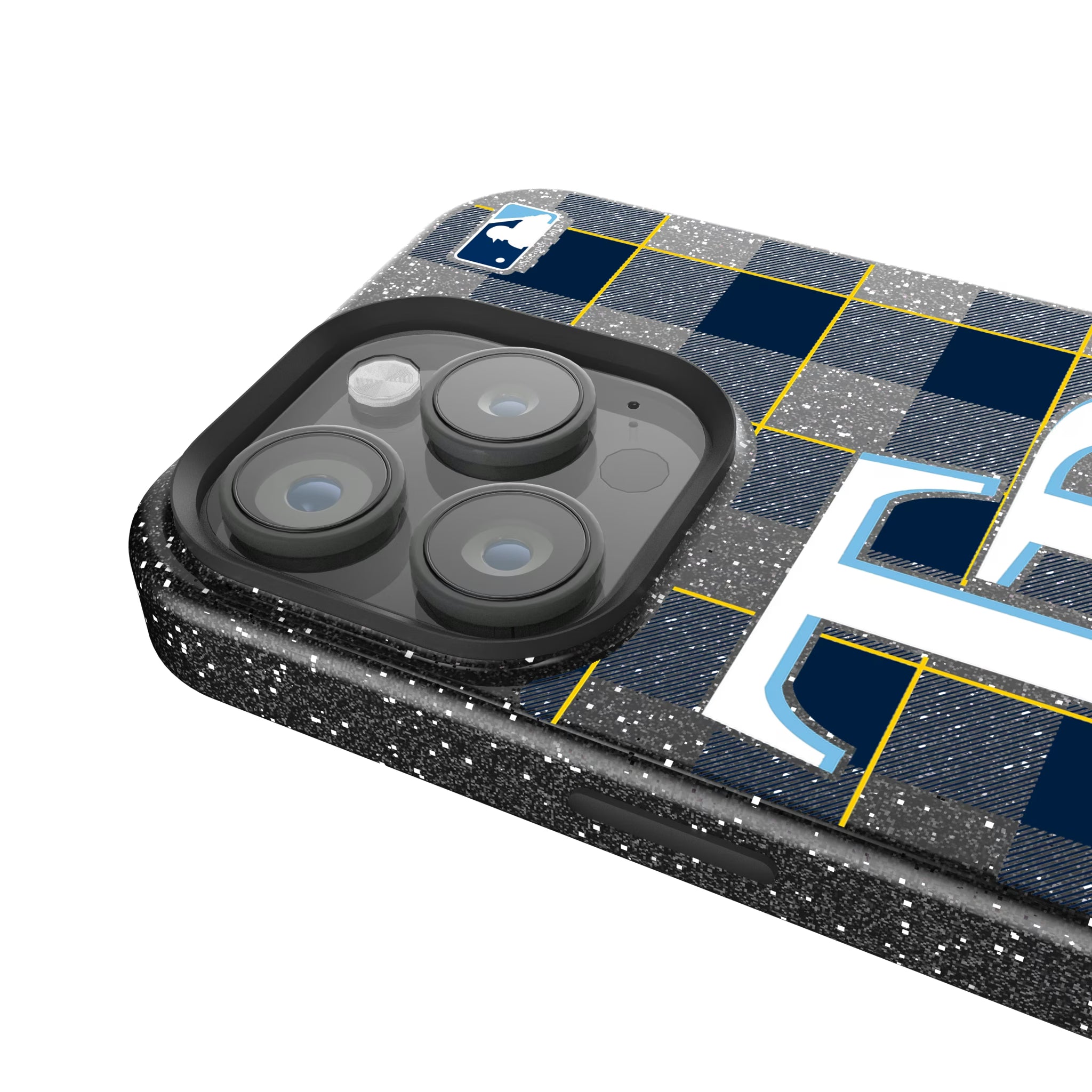 Tampa Bay Rays Plaid iPhone Bling Phone Case for Apple iPhone - Detail