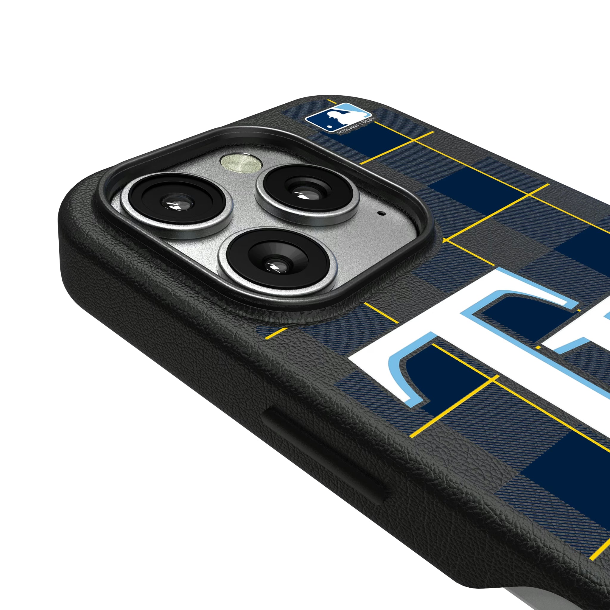 Tampa Bay Rays Plaid iPhone MagSafe Compatible Phone Case for Apple iPhone - Detail