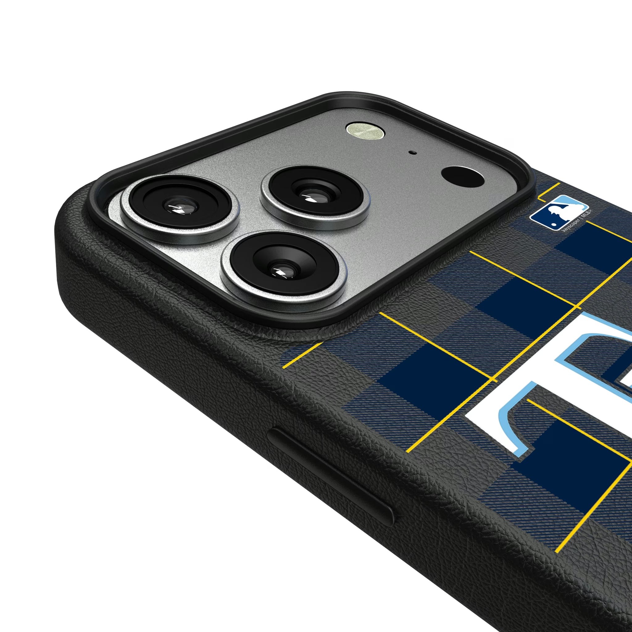 Tampa Bay Rays Plaid iPhone MagSafe Compatible Phone Case for Apple iPhone - Detail#Device_iPhone 17 Pro