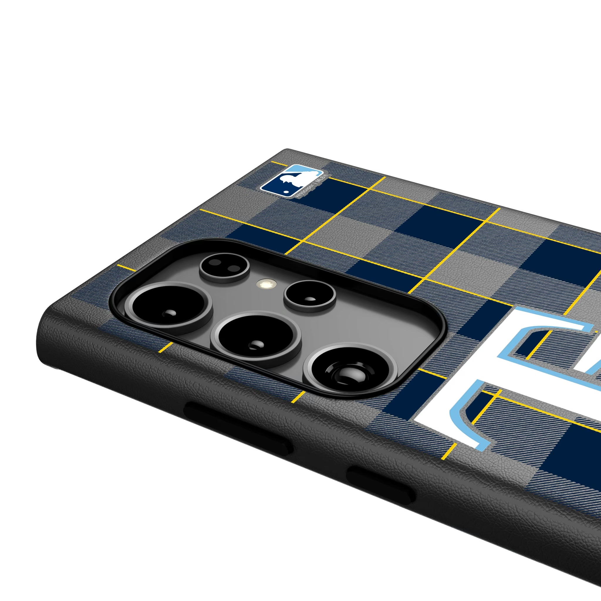 Tampa Bay Rays Plaid Galaxy MagSafe Compatible Phone Case for Samsung Galaxy - Detail