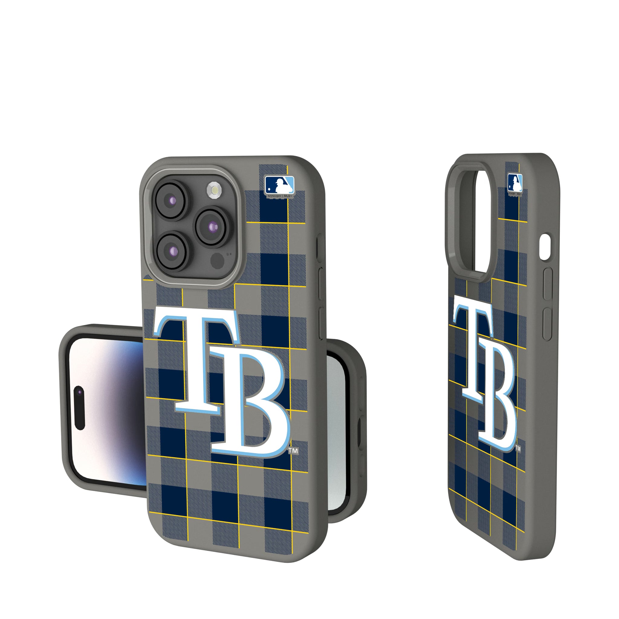 Tampa Bay Rays Plaid iPhone Soft Touch Phone Case for Apple iPhone