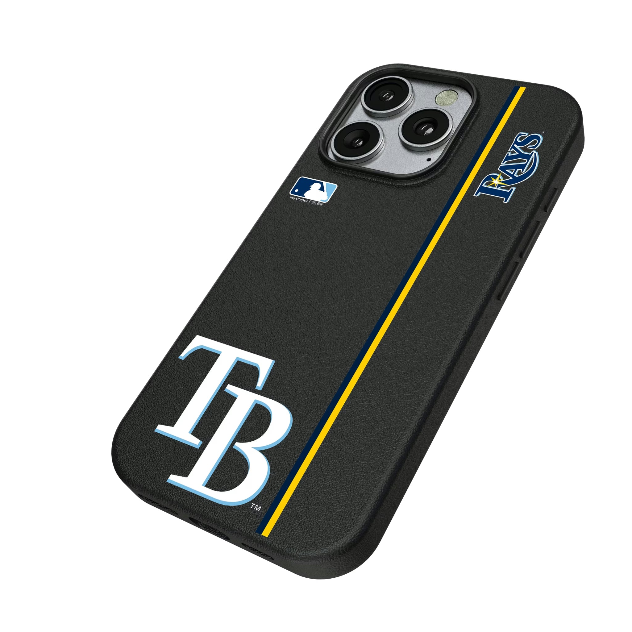 Tampa Bay Rays Sidebar iPhone MagSafe Compatible Phone Case for Apple iPhone - Isometric View