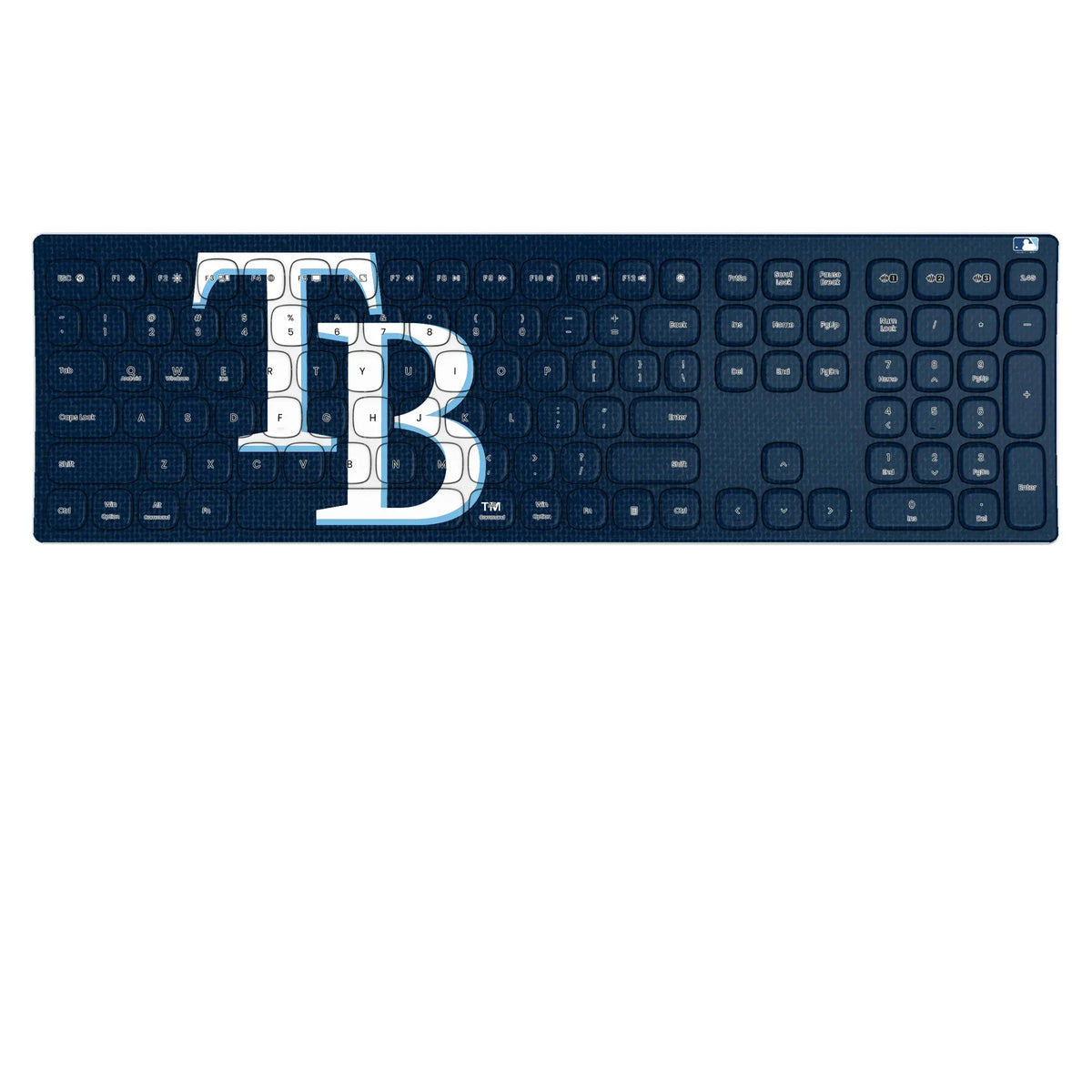 Tampa Bay Rays Solid KKB605 Curved Wireless Keyboard