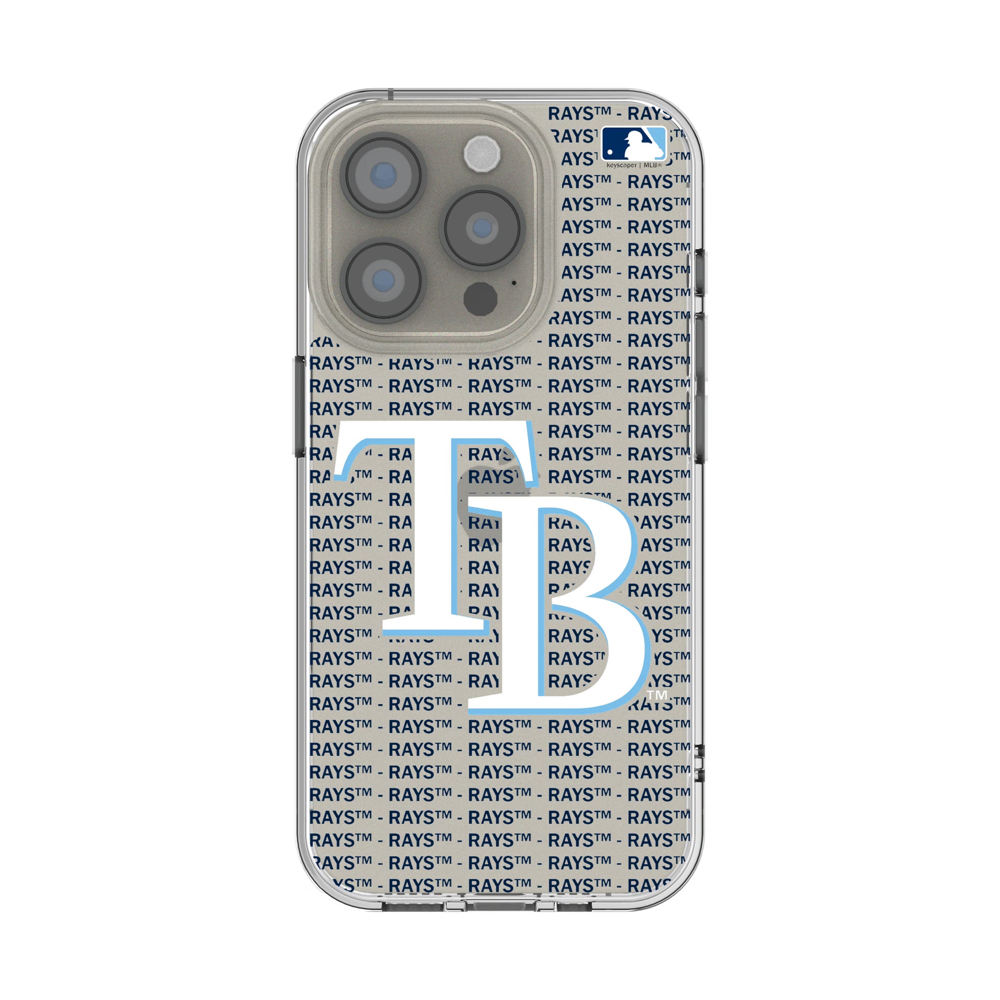 Tampa Bay Rays Text Backdrop iPhone Clear Phone Case for Apple iPhone