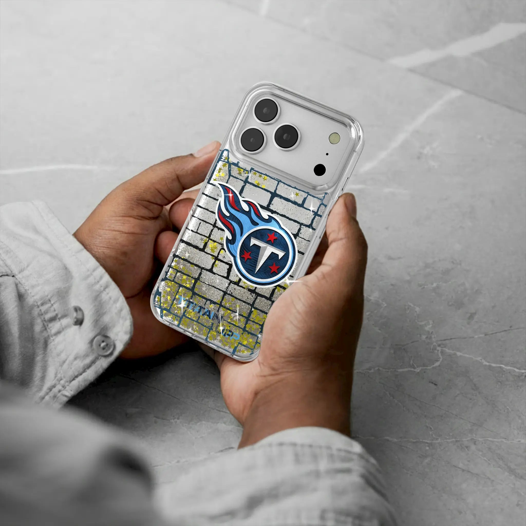 Tennessee Titans Brick iPhone Glitter Phone Case for Apple iPhone - Lifestyle#Device_iPhone 17 Pro