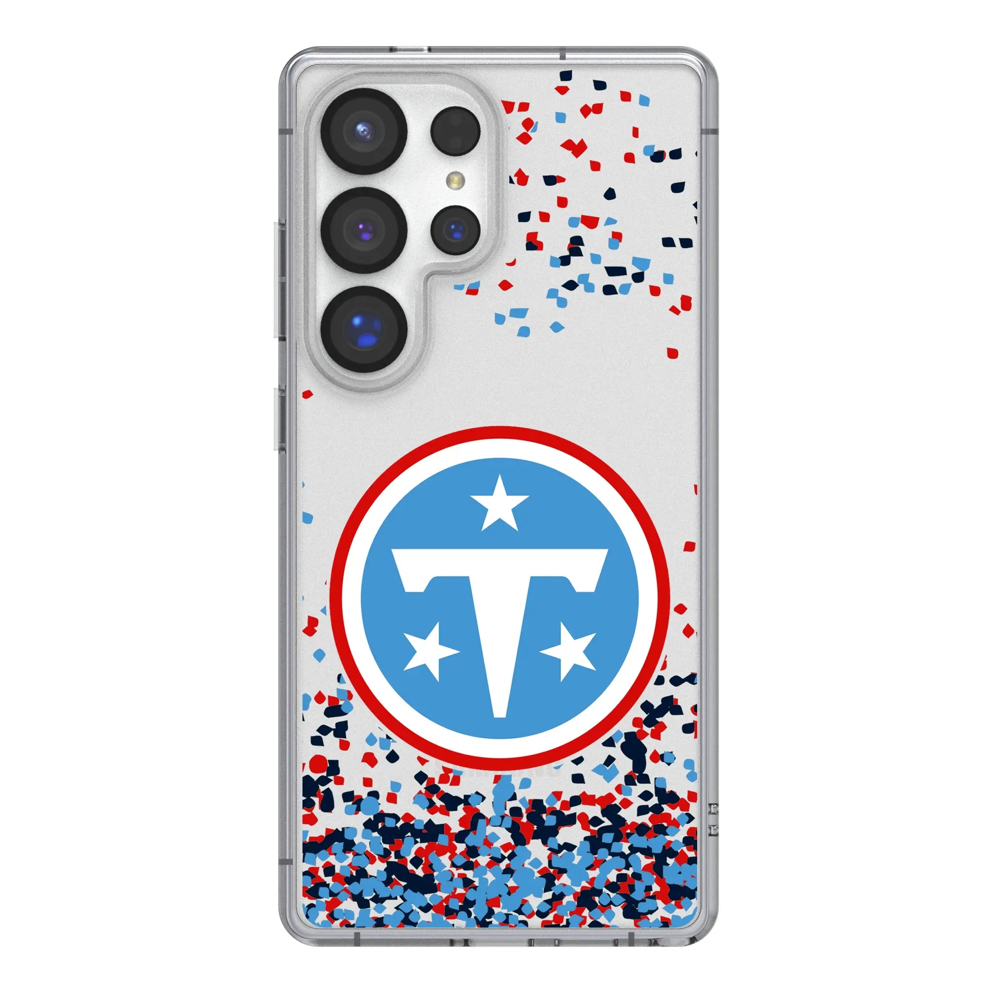 Tennessee Titans Confetti Galaxy Clear Phone Case for Samsung Galaxy#Device_Galaxy S25 Ultra