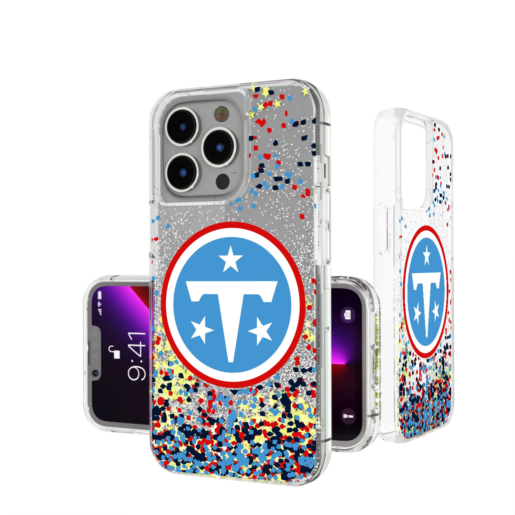 Tennessee Titans Confetti iPhone Glitter Phone Case for Apple iPhone