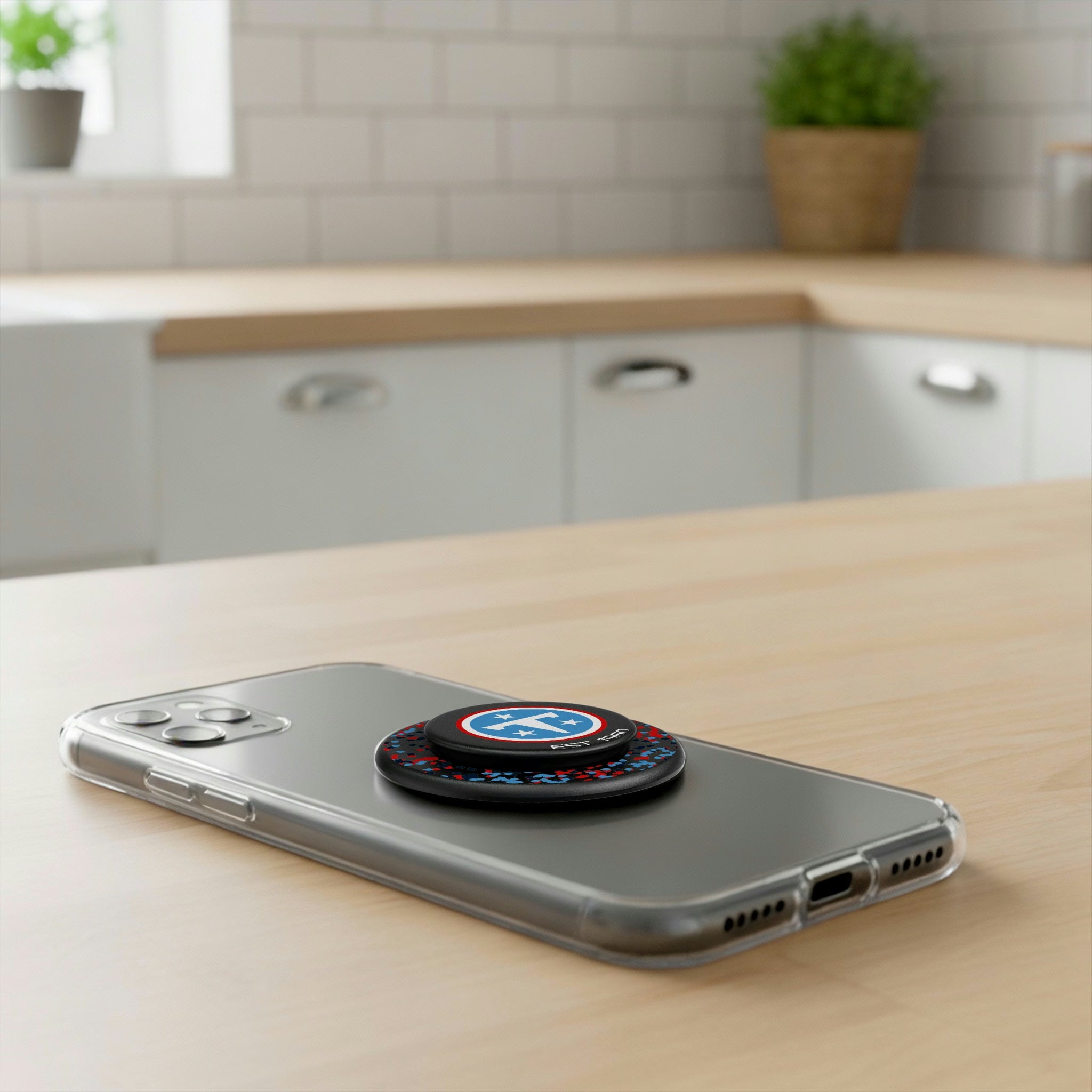 Tennessee Titans Confetti Popsockets Round Magnetic - Lifestyle