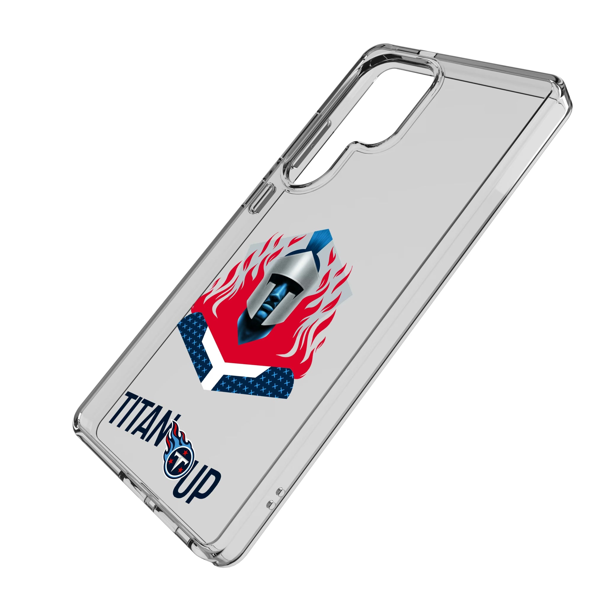 Tennessee Titans Deco Galaxy Clear Phone Case for Samsung Galaxy - Isometric View