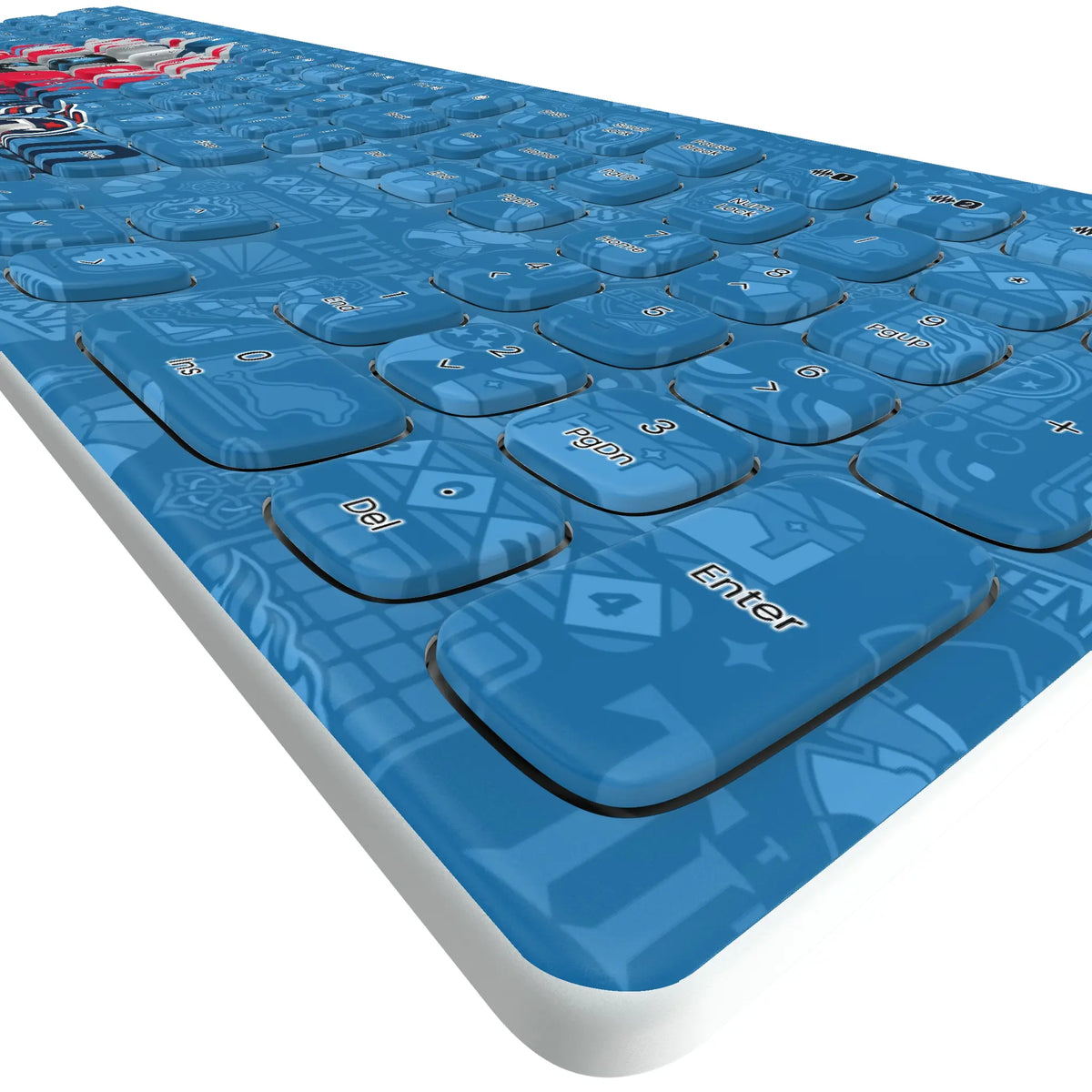 Tennessee Titans Deco KKB605 Curved Wireless Keyboard - Detail