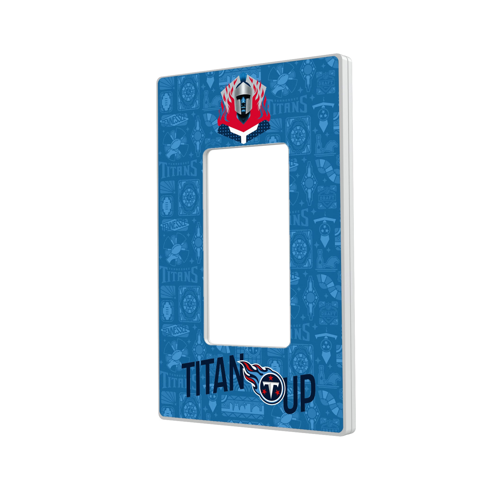Tennessee Titans Deco Hidden-Screw Light Switch Plate#Style_Single Rocker
