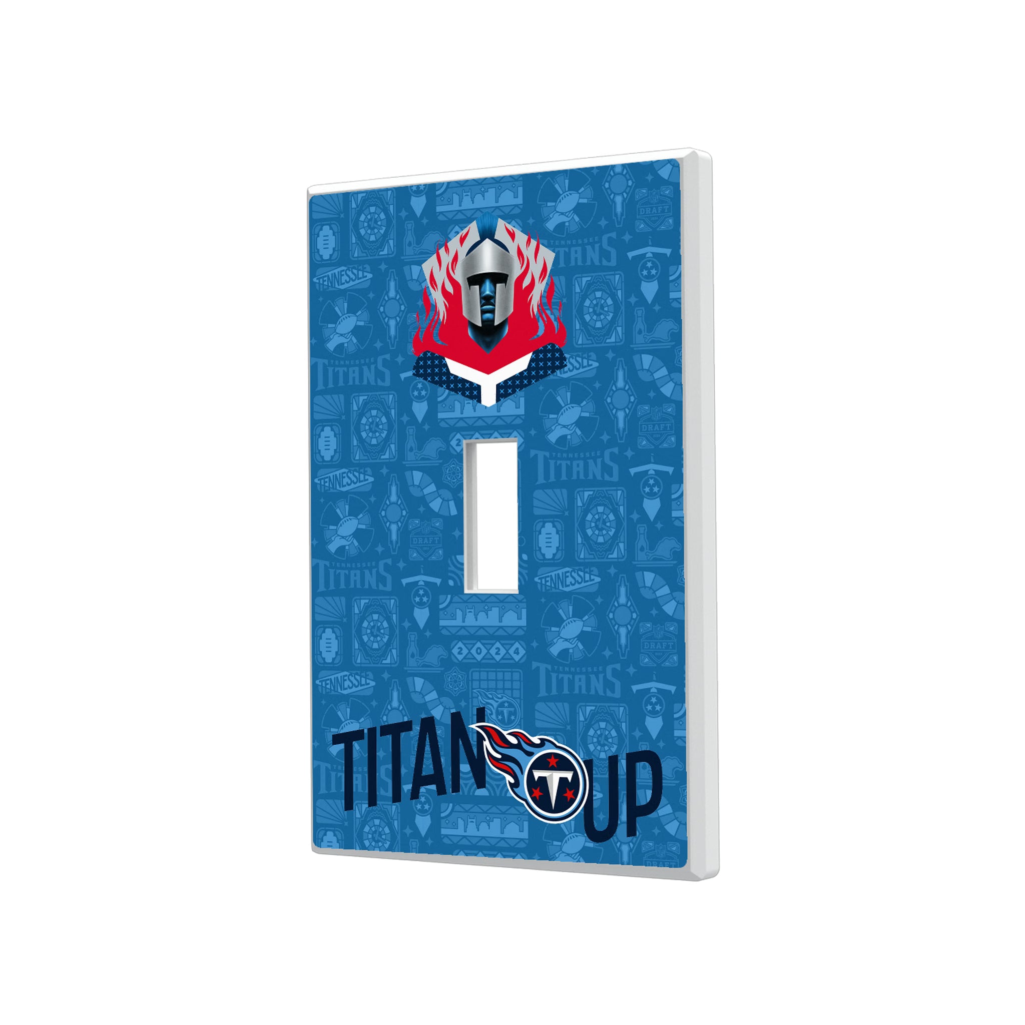 Tennessee Titans Deco Hidden-Screw Light Switch Plate#Style_Single Toggle