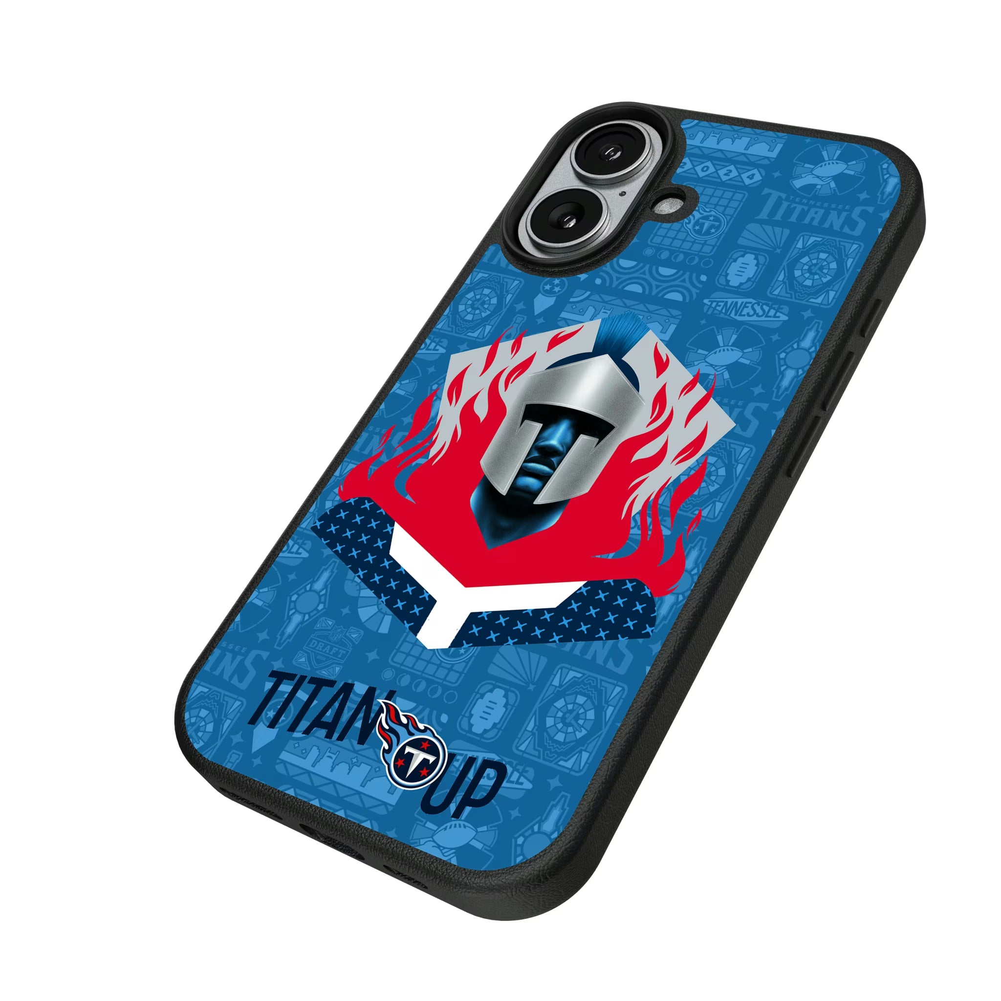 Tennessee Titans Deco iPhone MagSafe Compatible Phone Case for Apple iPhone - Isometric View#Device_iPhone 17