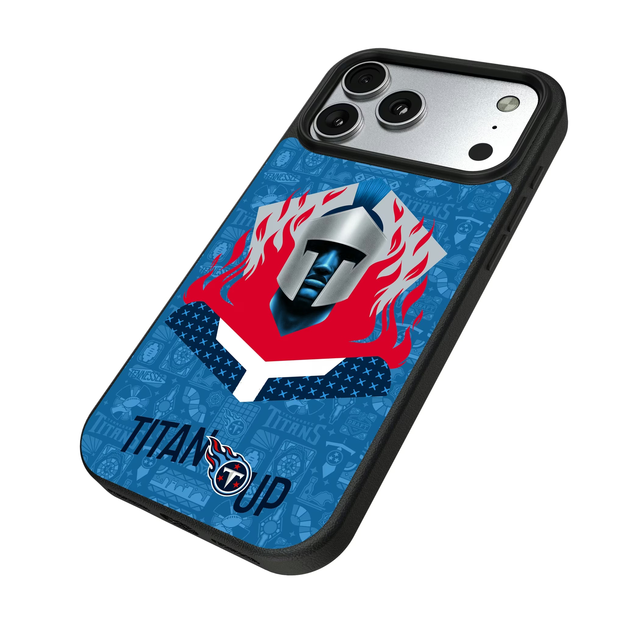 Tennessee Titans Deco iPhone MagSafe Compatible Phone Case for Apple iPhone - Isometric View#Device_iPhone 17 Pro Max