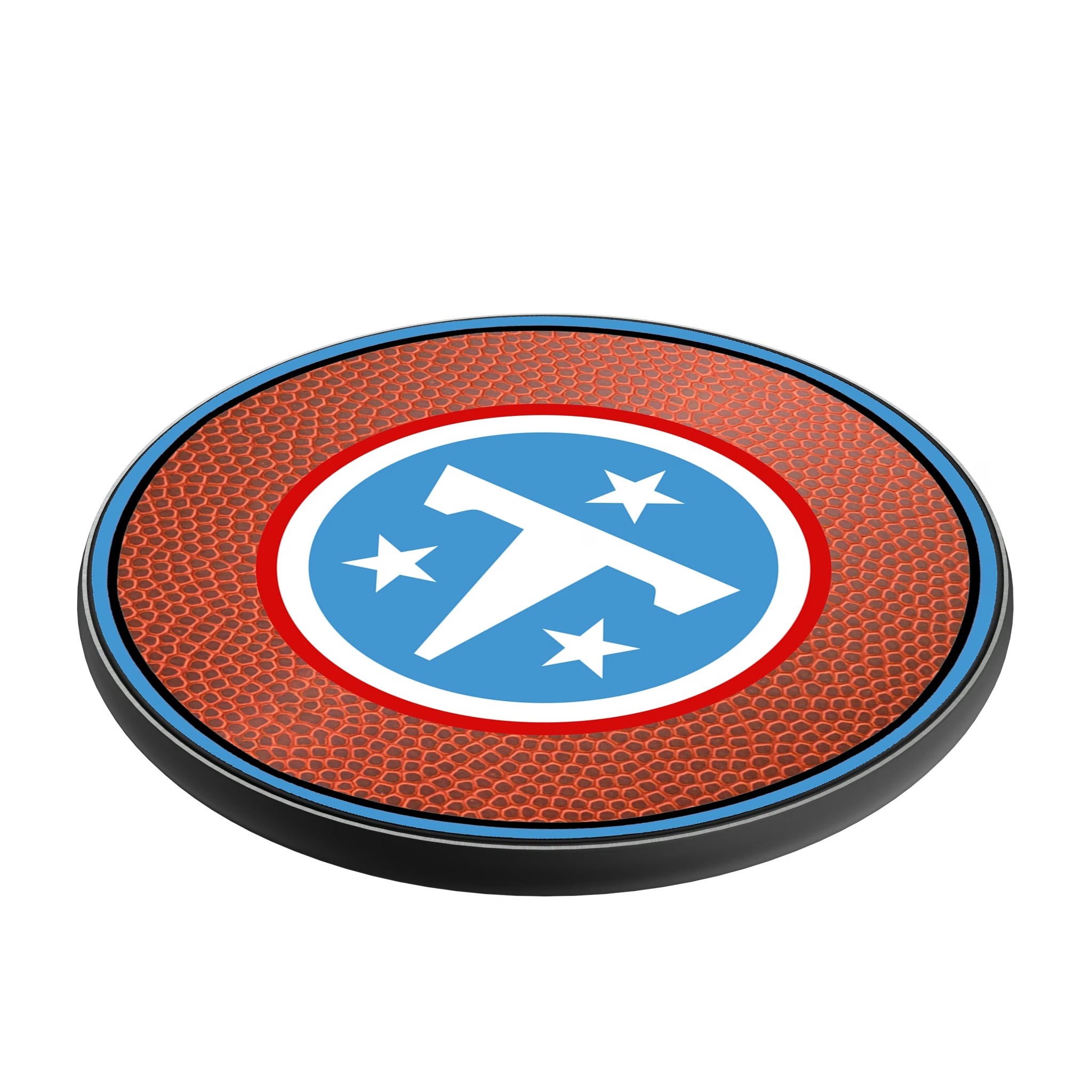 Tennessee Titans Football 15-Watt Wireless Charger - Isometric View