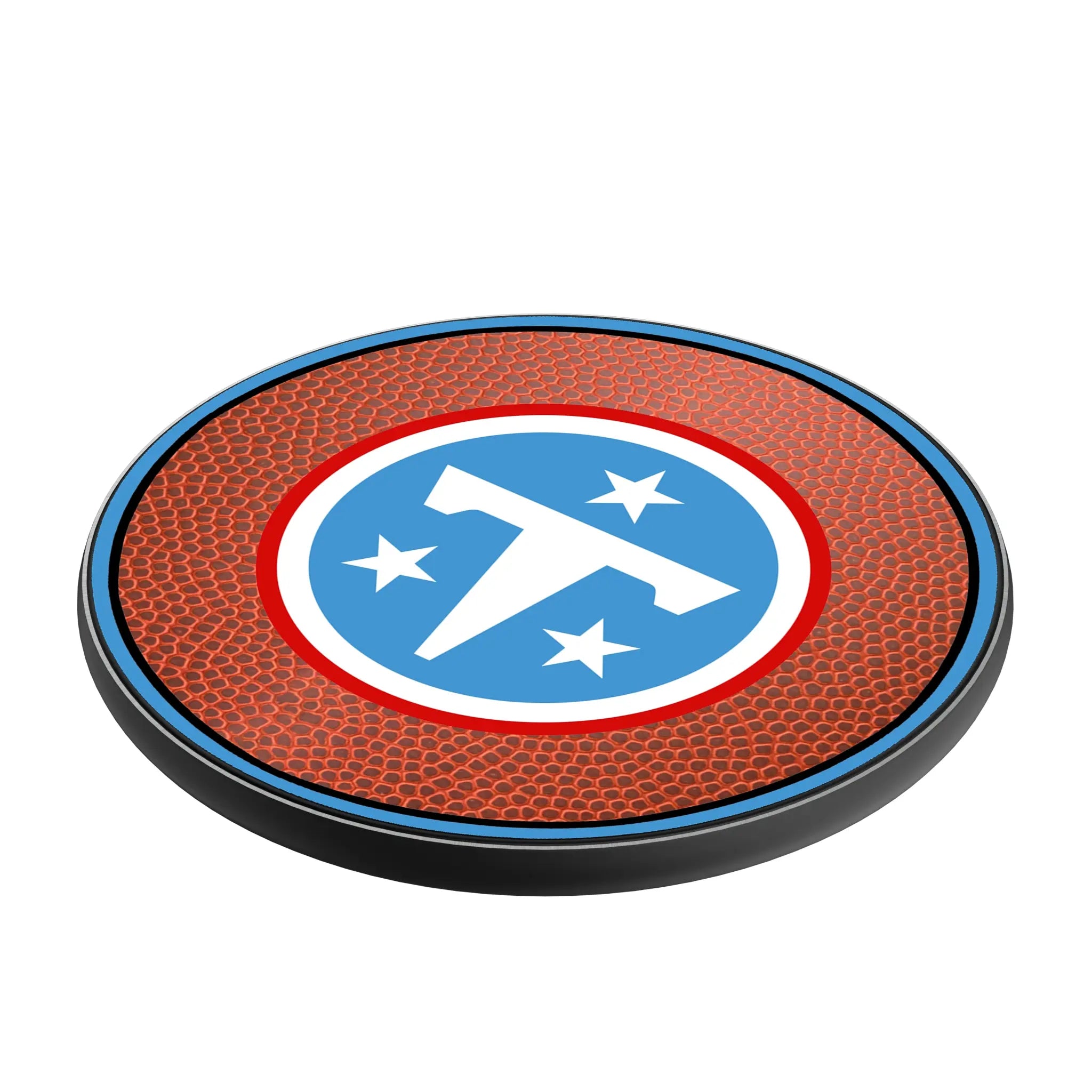 Tennessee Titans Football 15-Watt Wireless Charger - Isometric View