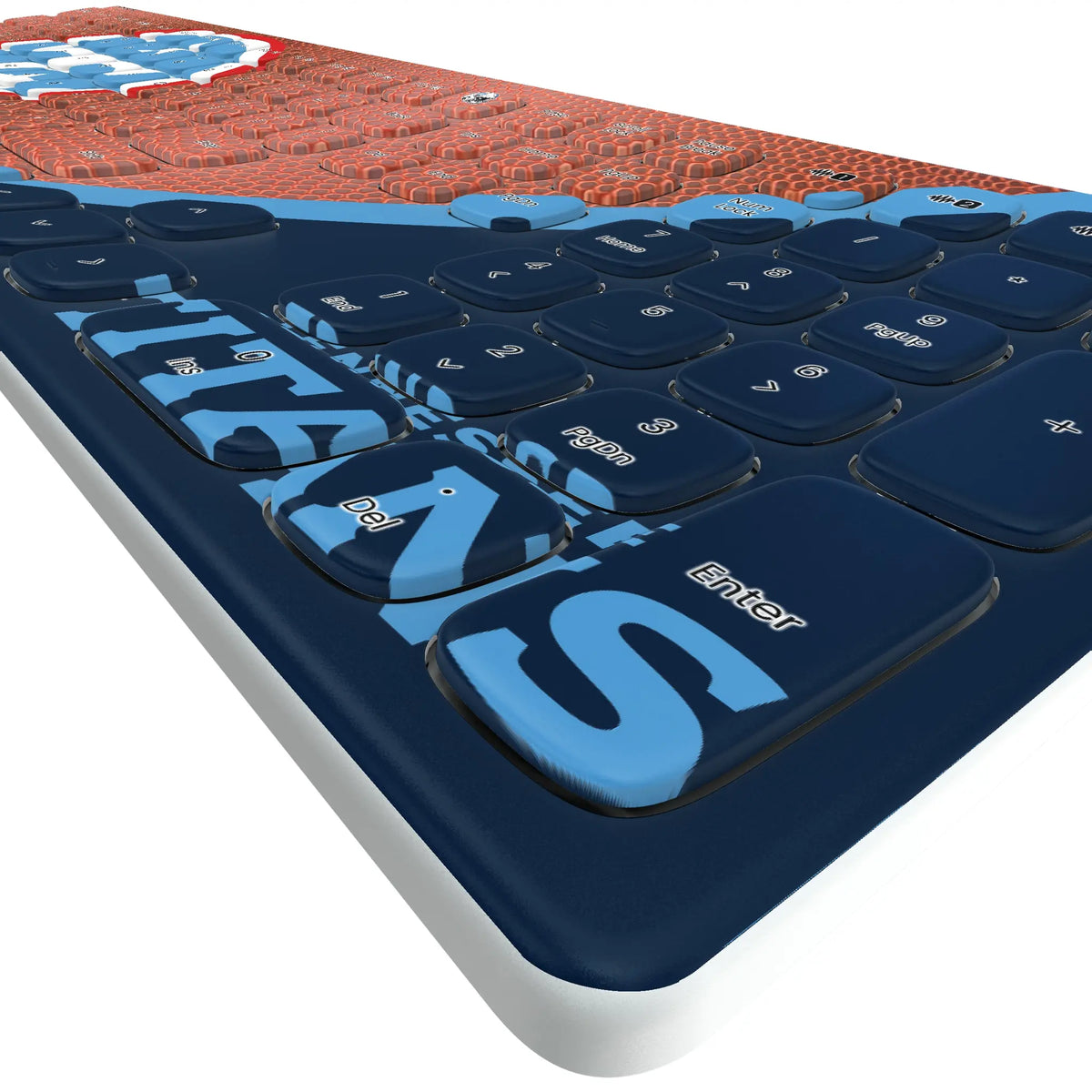 Tennessee Titans Football KKB605 Curved Wireless Keyboard - Detail