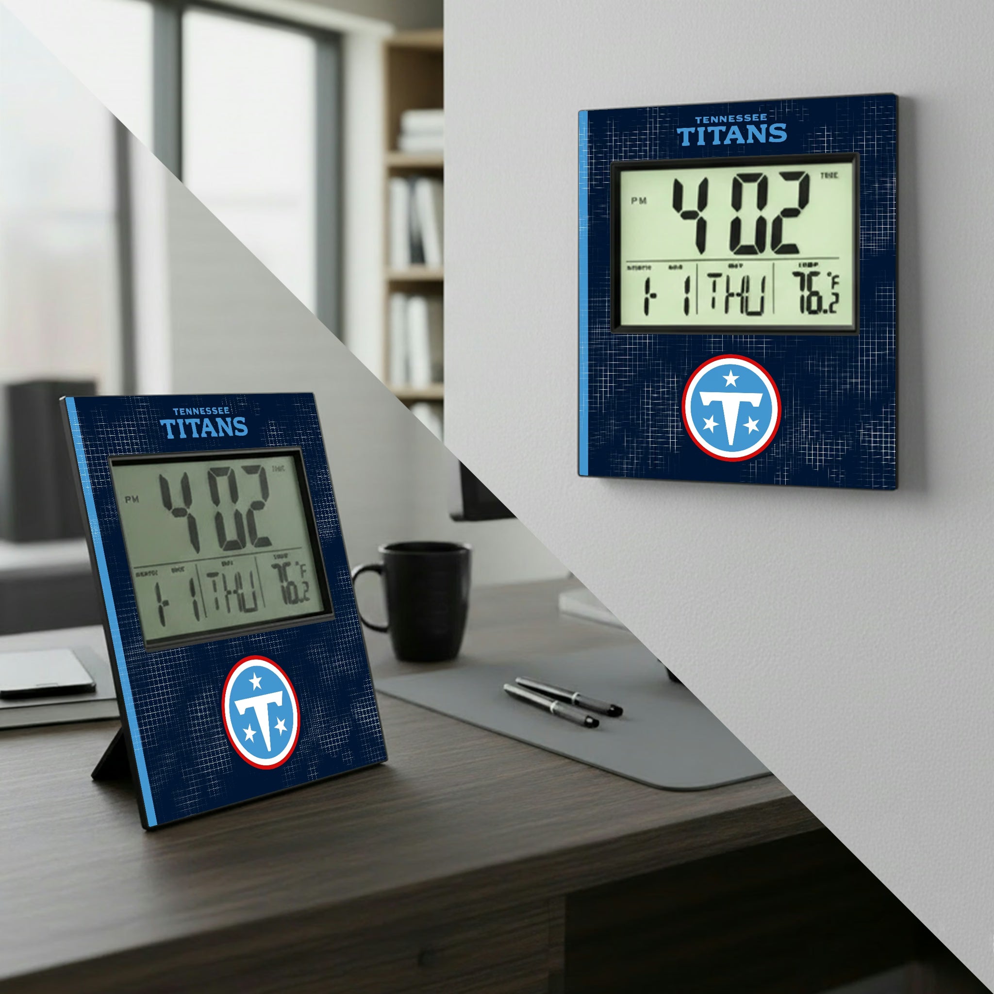 Tennessee Titans Hatch Wall Clock - Lifestyle