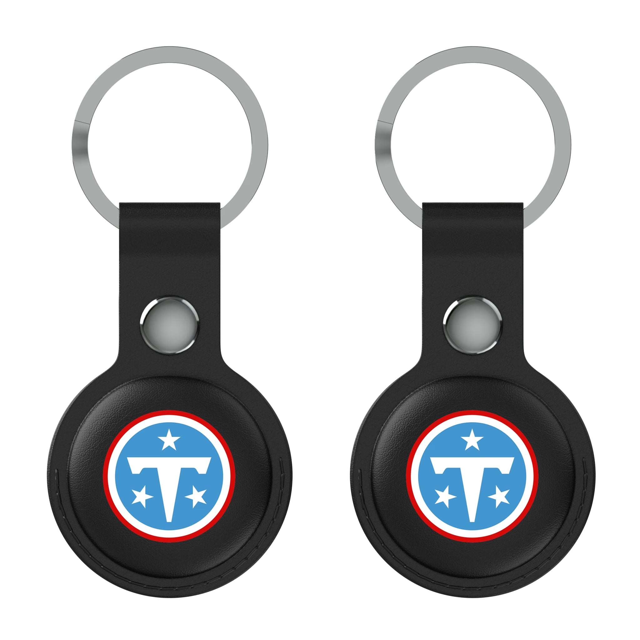 Tennessee Titans Insignia AirTag Black Airtag Holder 2-Pack