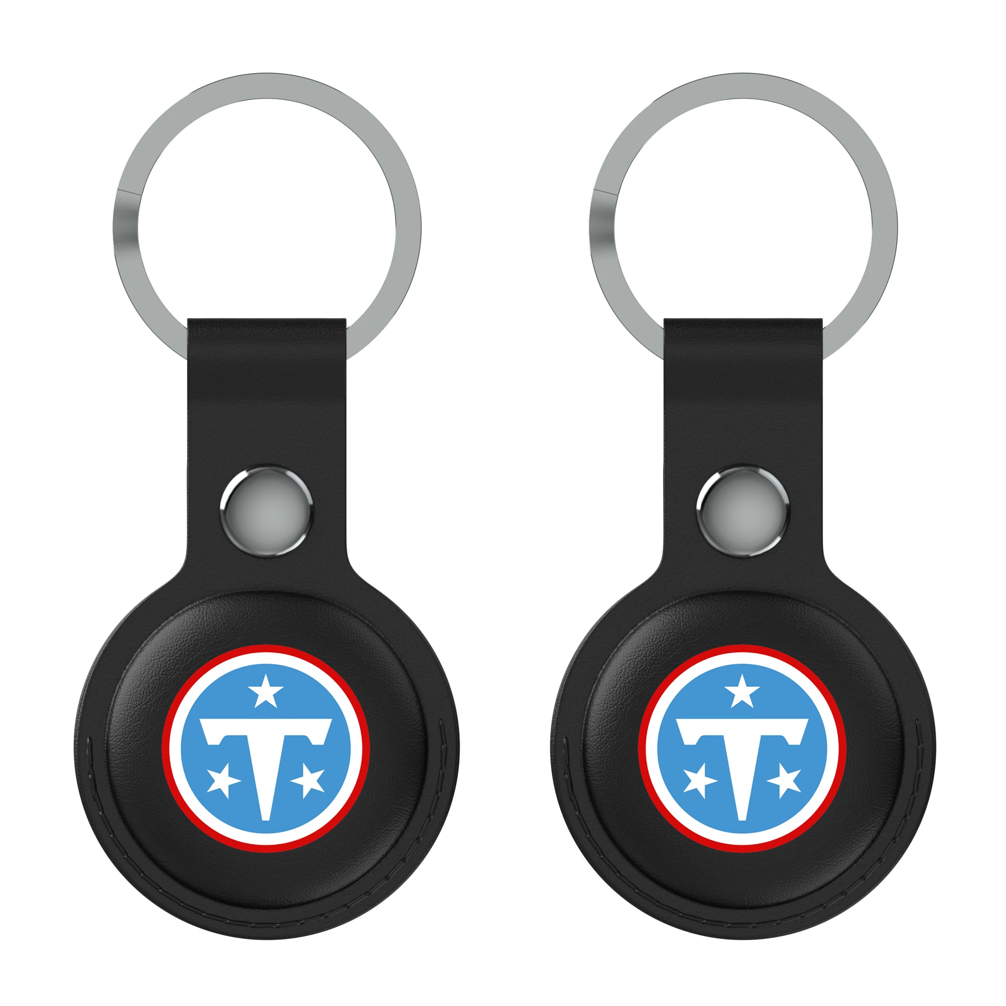 Tennessee Titans Insignia AirTag Black Airtag Holder 2-Pack