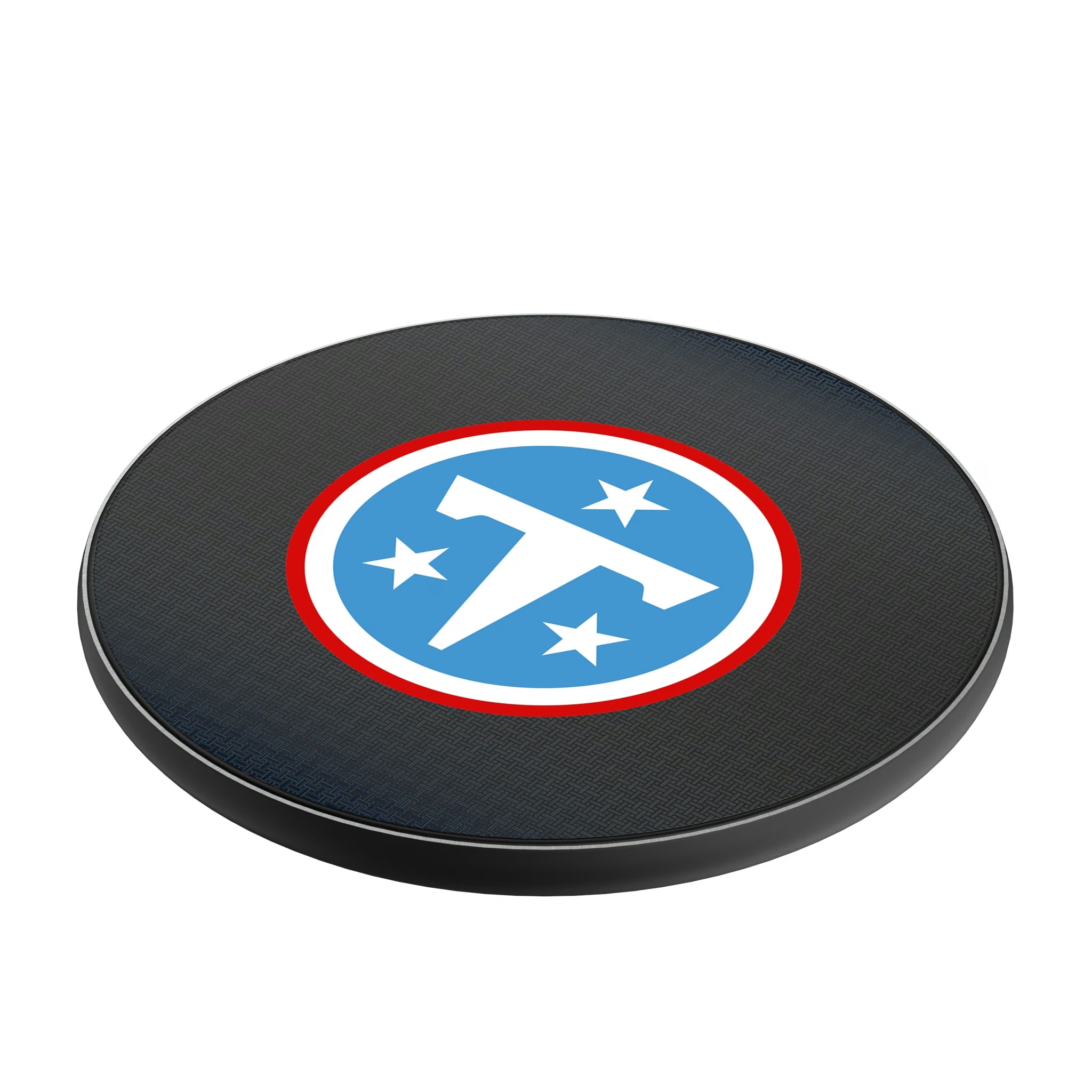 Tennessee Titans Linen 15-Watt Wireless Charger - Isometric View