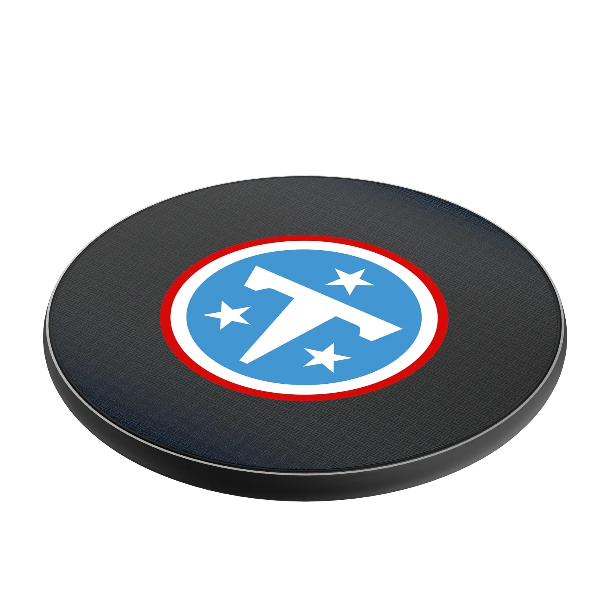 Tennessee Titans Linen 15-Watt Wireless Charger - Isometric View
