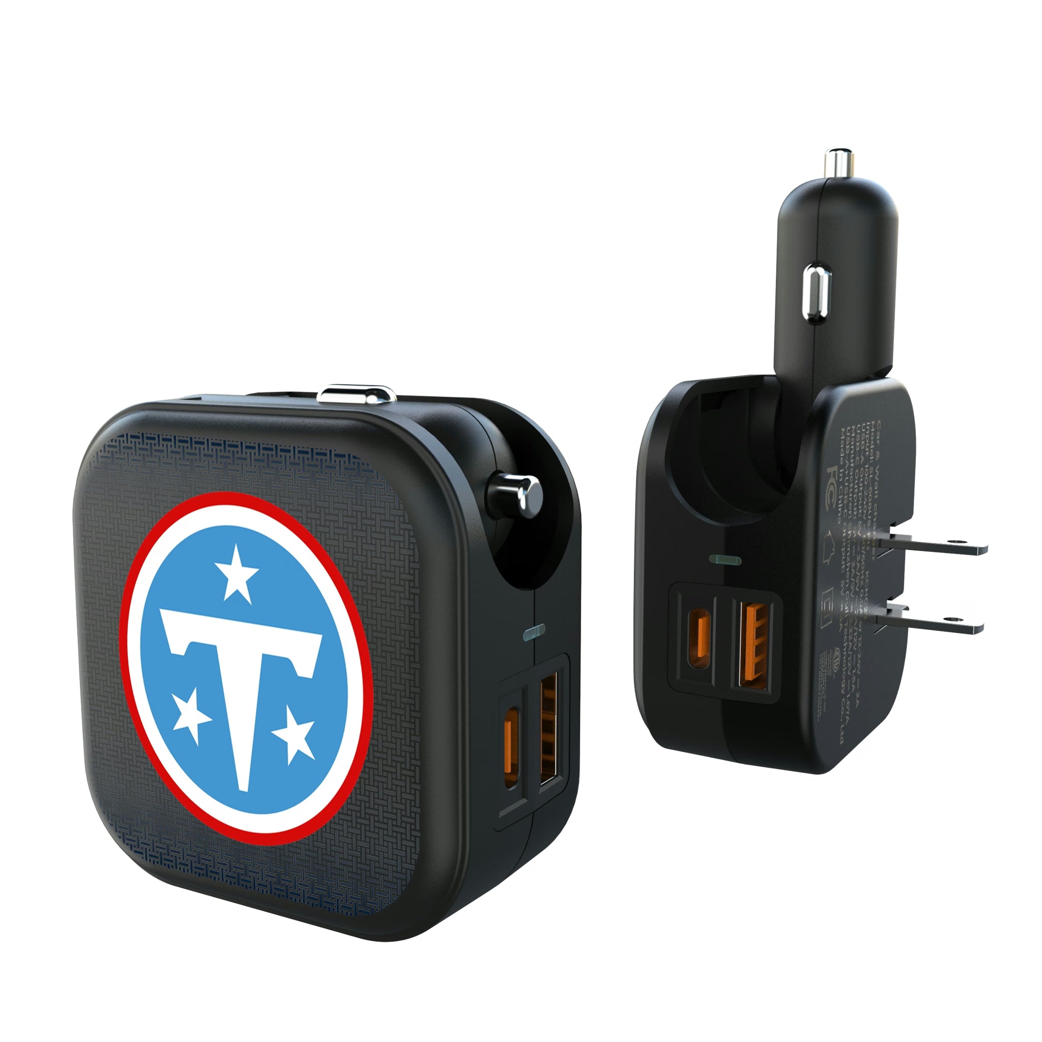 Tennessee Titans Linen 2 in 1 USB A/C Charger
