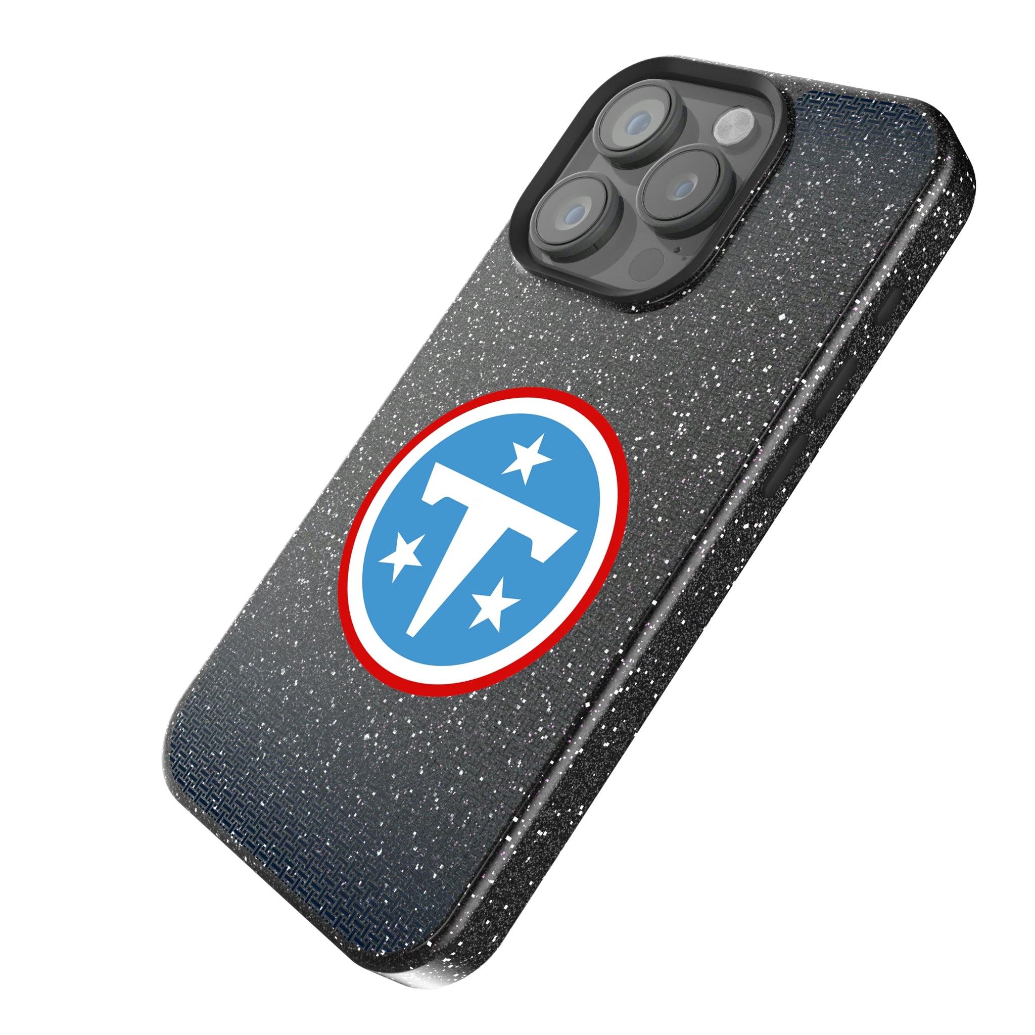 Tennessee Titans Linen iPhone Bling Phone Case for Apple iPhone - Isometric View