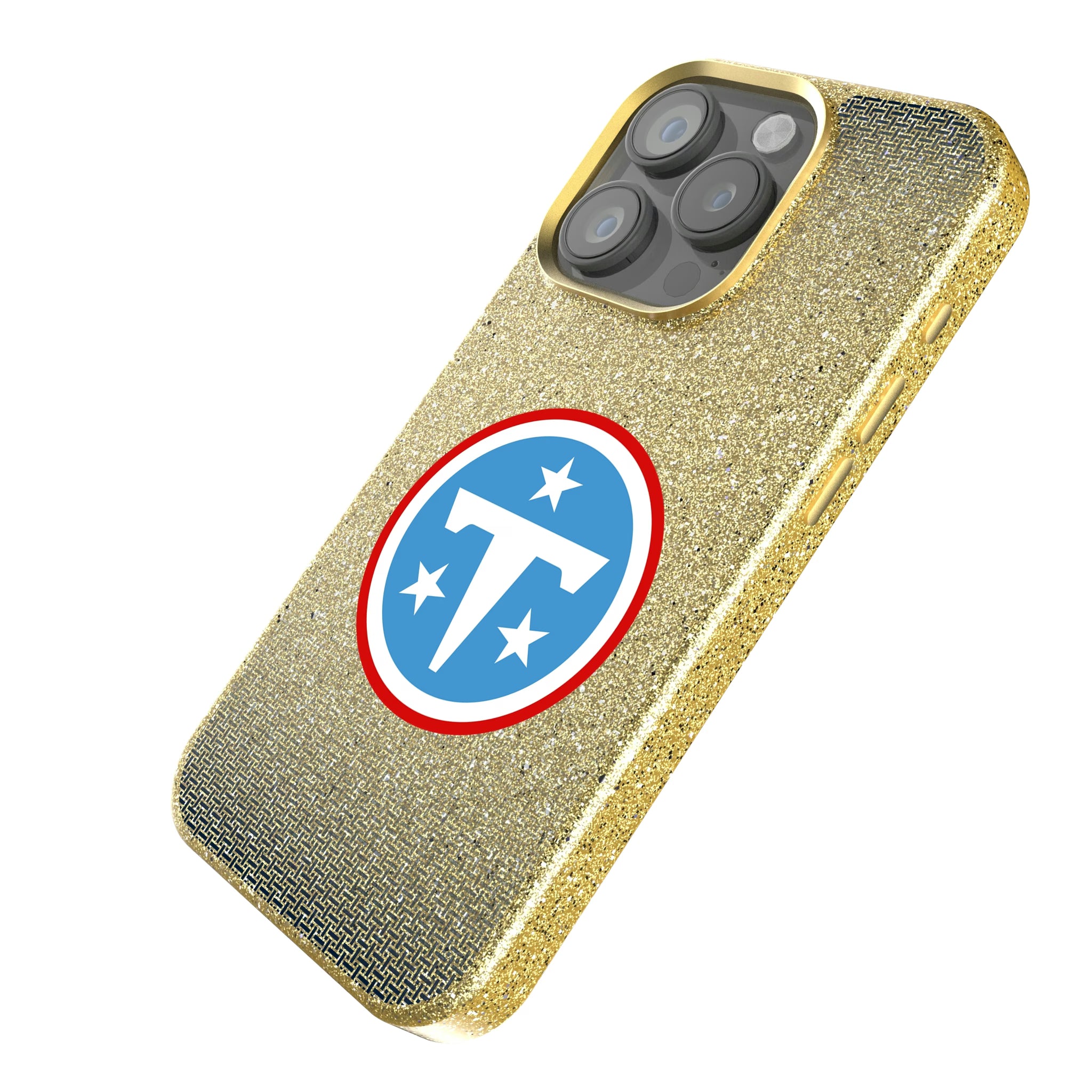 Tennessee Titans Linen iPhone Bling Phone Case for Apple iPhone - Isometric View