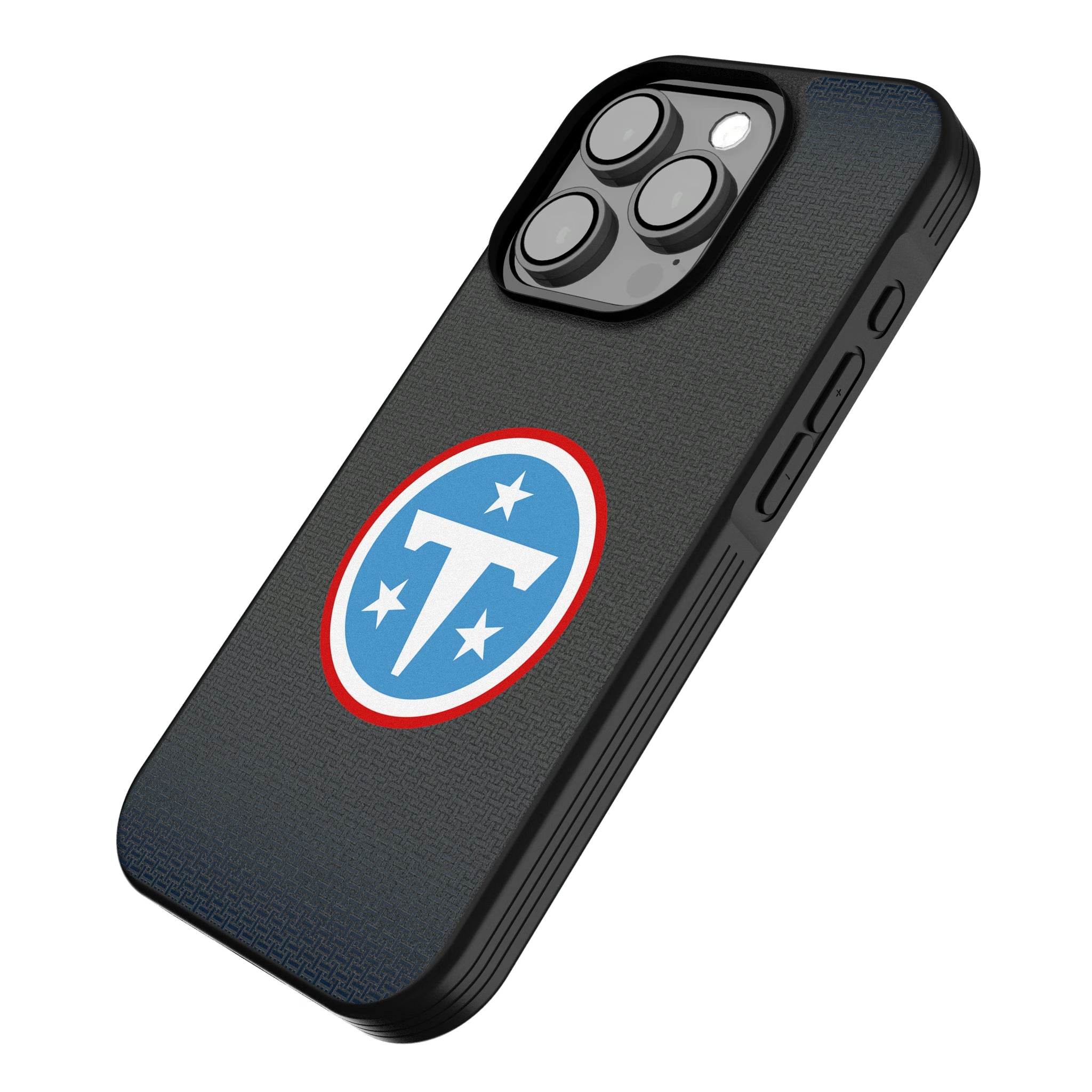 Tennessee Titans Linen iPhone Bump Phone Case for Apple iPhone - Isometric View