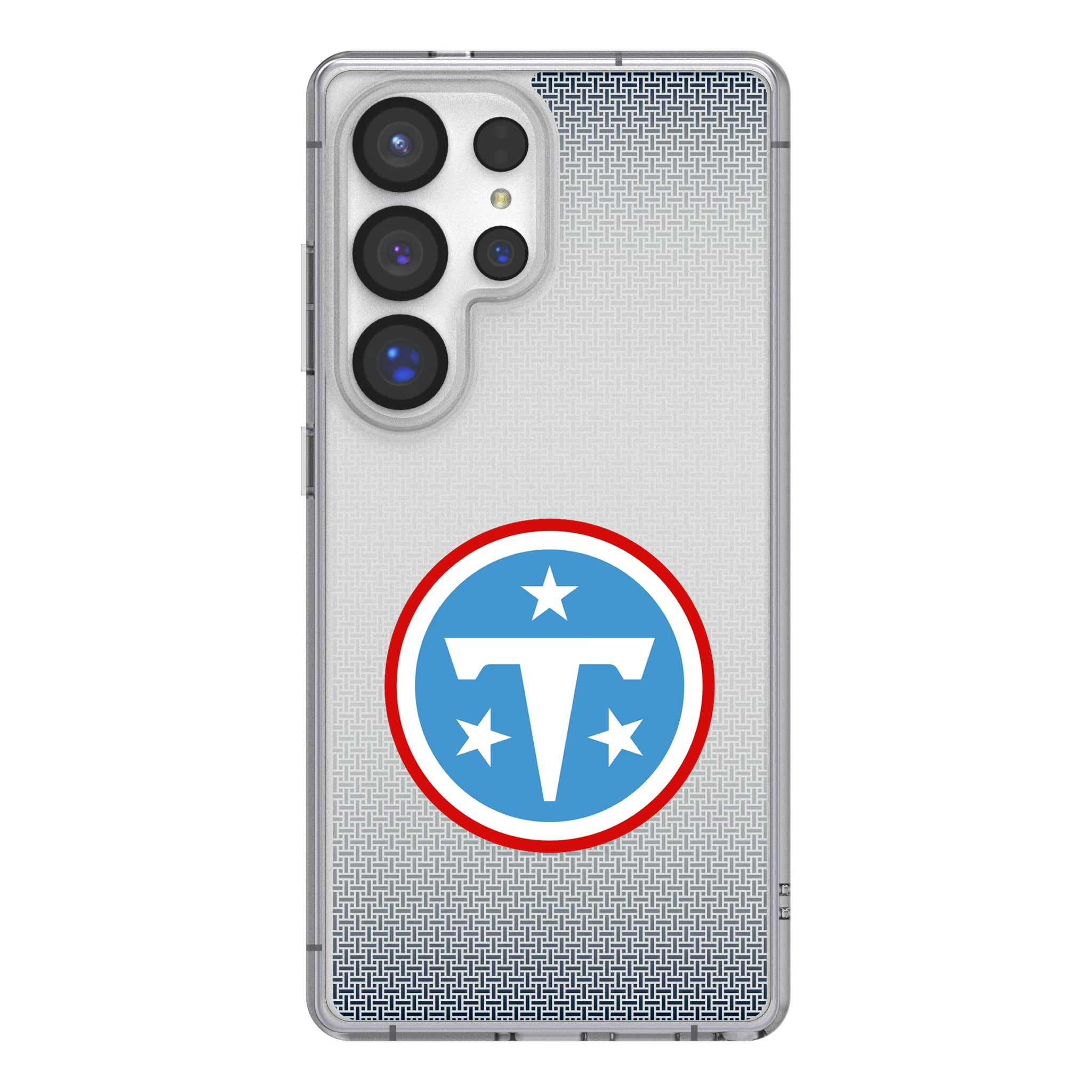 Tennessee Titans Linen Galaxy Clear Phone Case for Samsung Galaxy