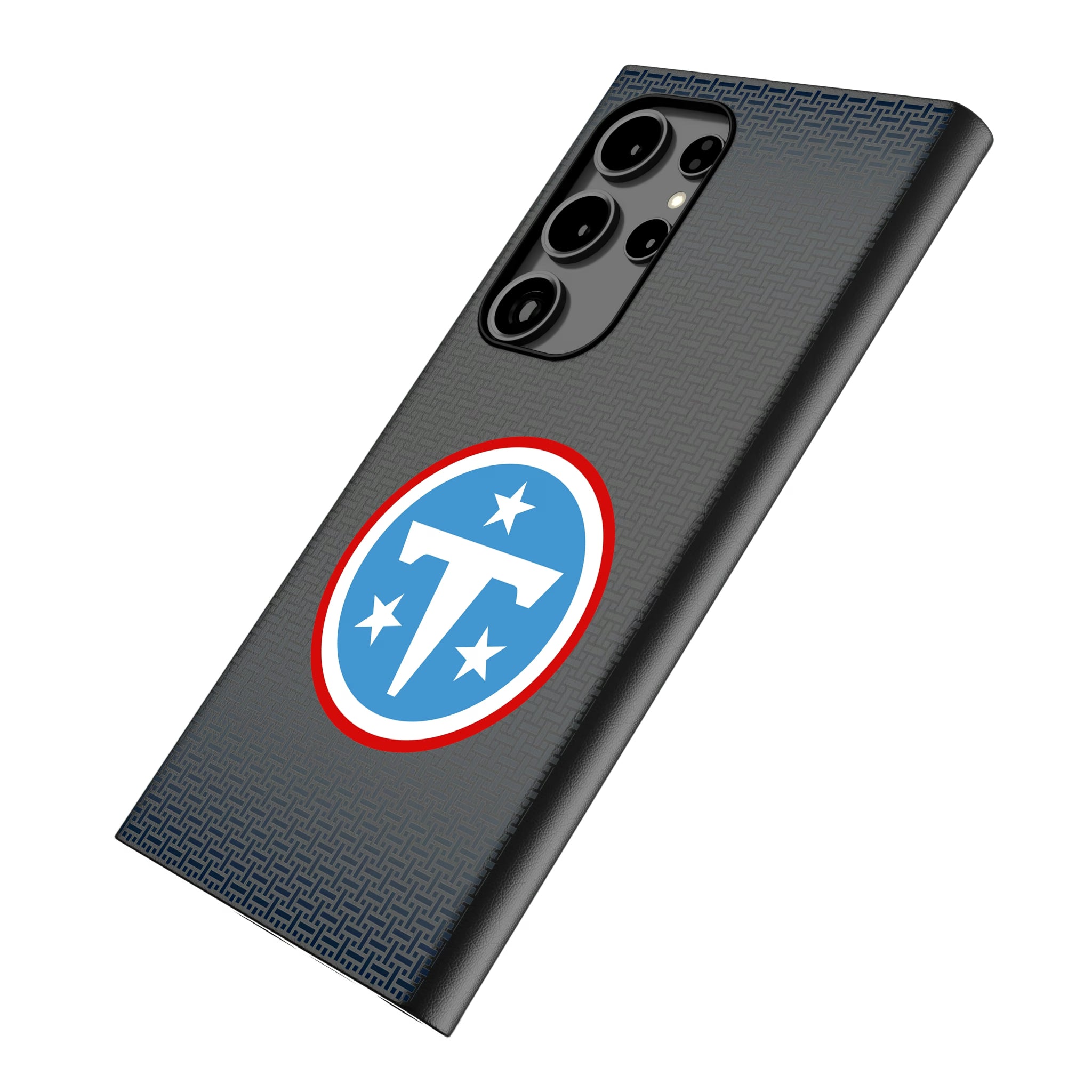 Tennessee Titans Linen Galaxy MagSafe Compatible Phone Case for Samsung Galaxy - Isometric View