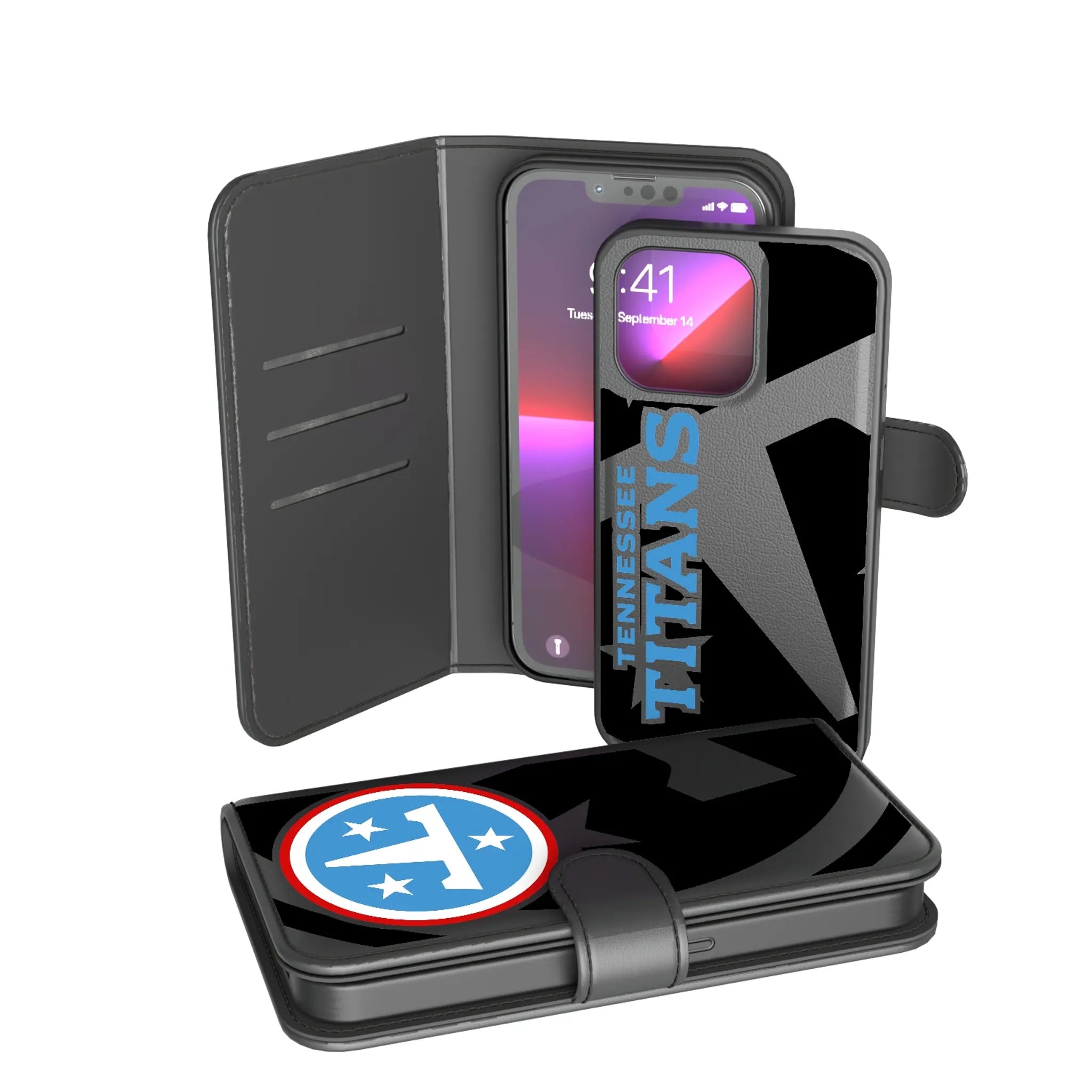 Tennessee Titans Monocolor Tilt iPhone Wallet Phone Case for Apple iPhone