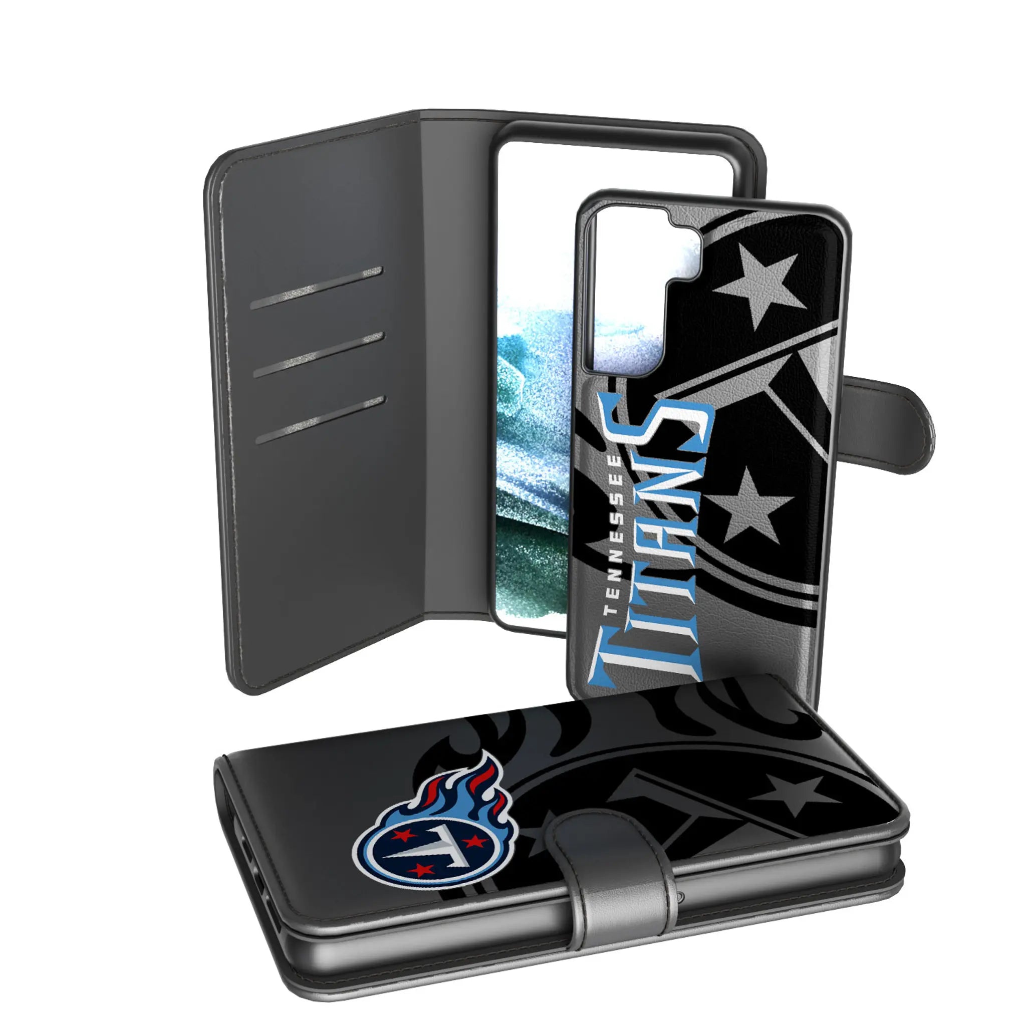 Tennessee Titans Monocolor Tilt Galaxy Wallet Phone Case for Samsung Galaxy