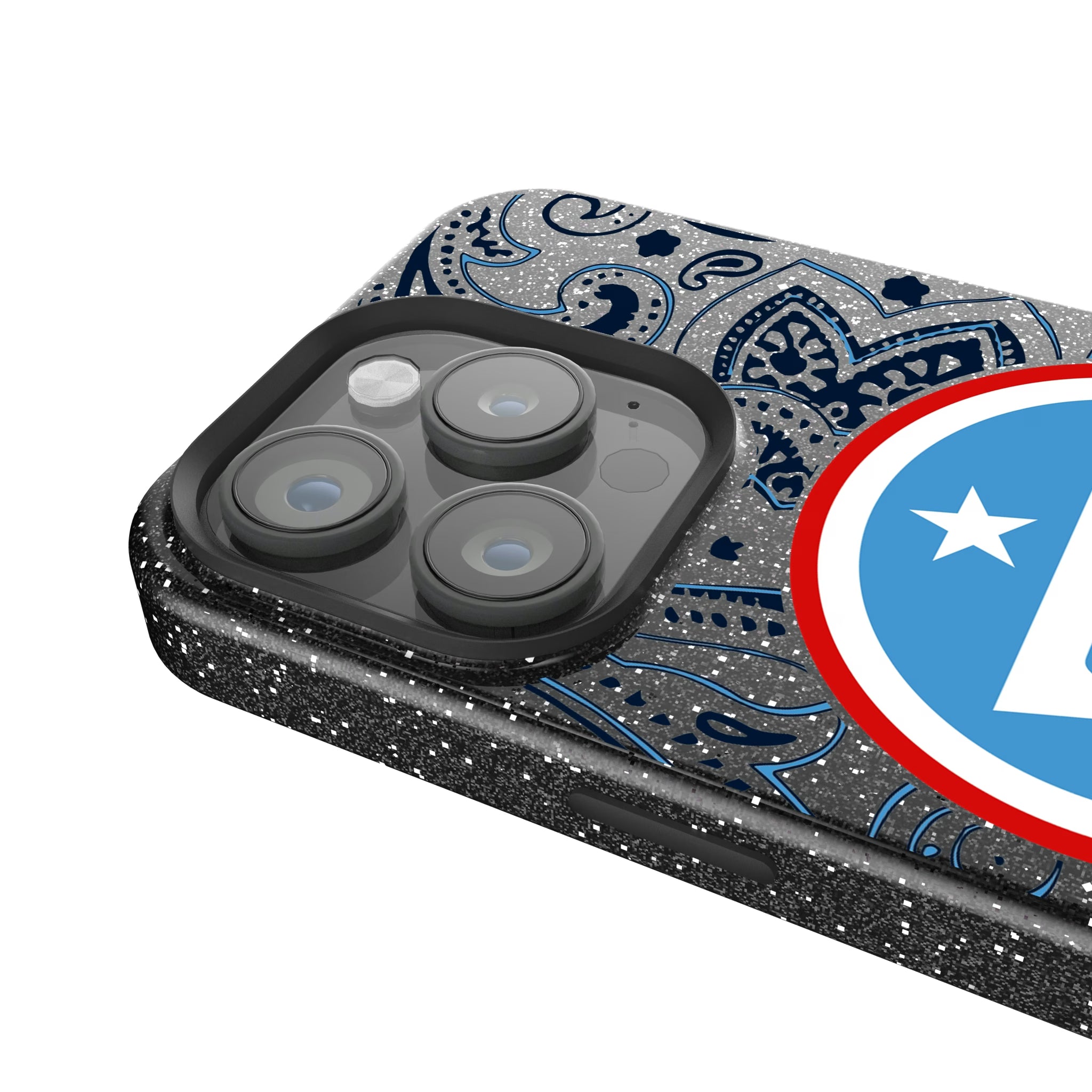 Tennessee Titans Paisley iPhone Bling Phone Case for Apple iPhone - Detail