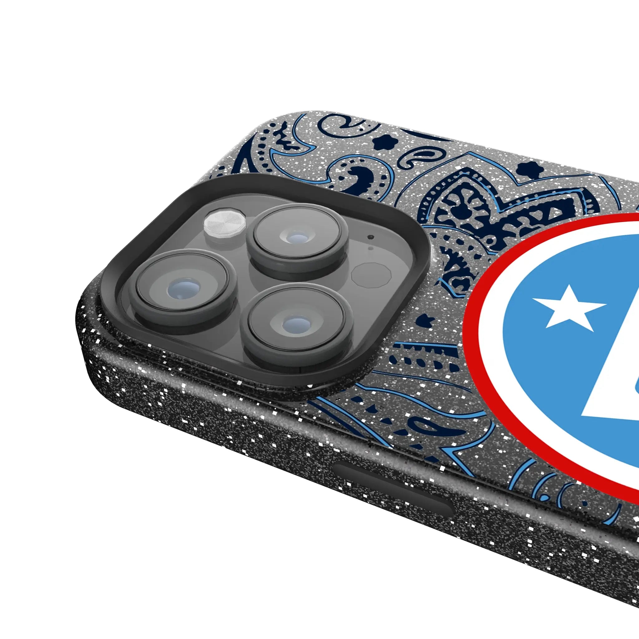 Tennessee Titans Paisley iPhone Bling Phone Case for Apple iPhone - Detail