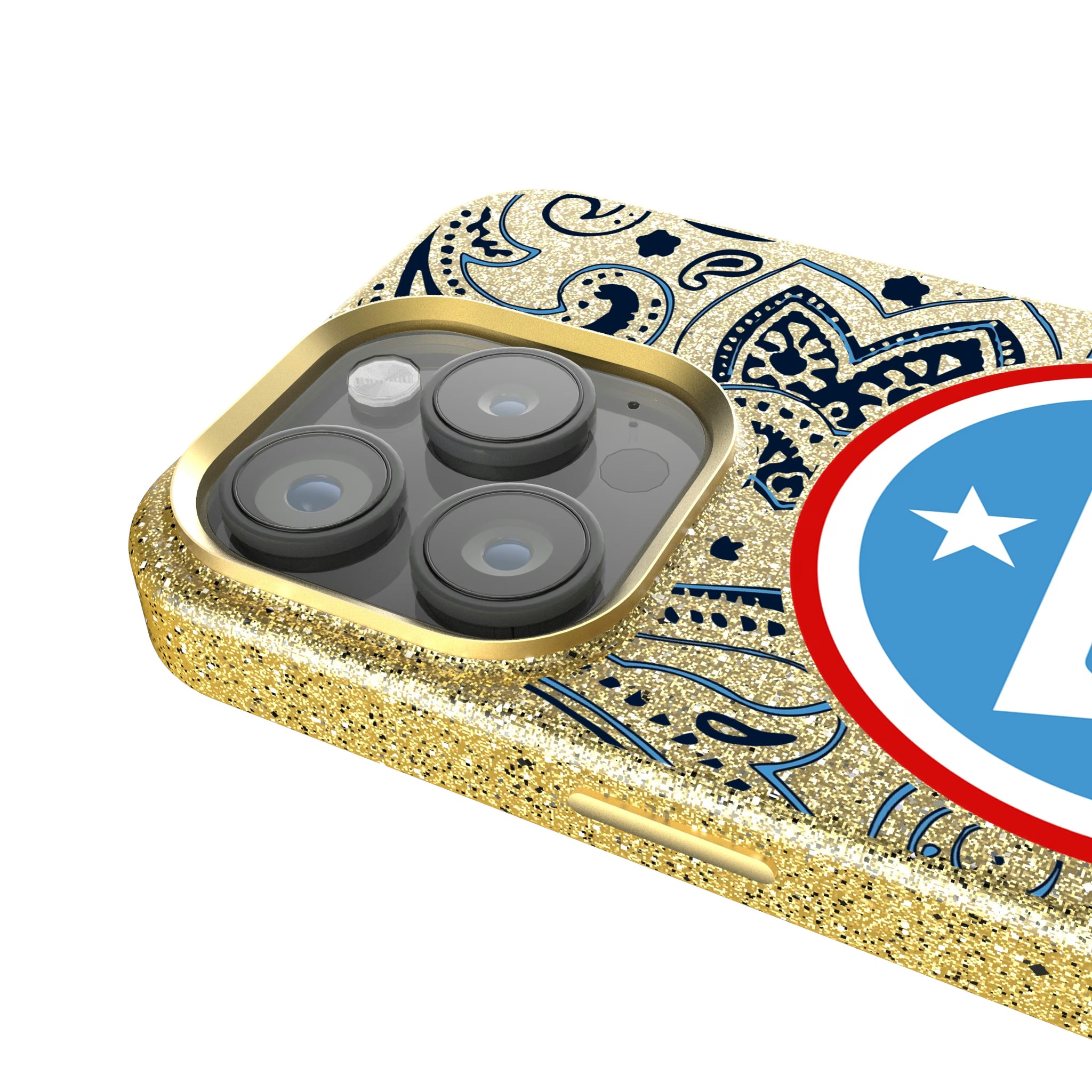 Tennessee Titans Paisley iPhone Bling Phone Case for Apple iPhone - Detail