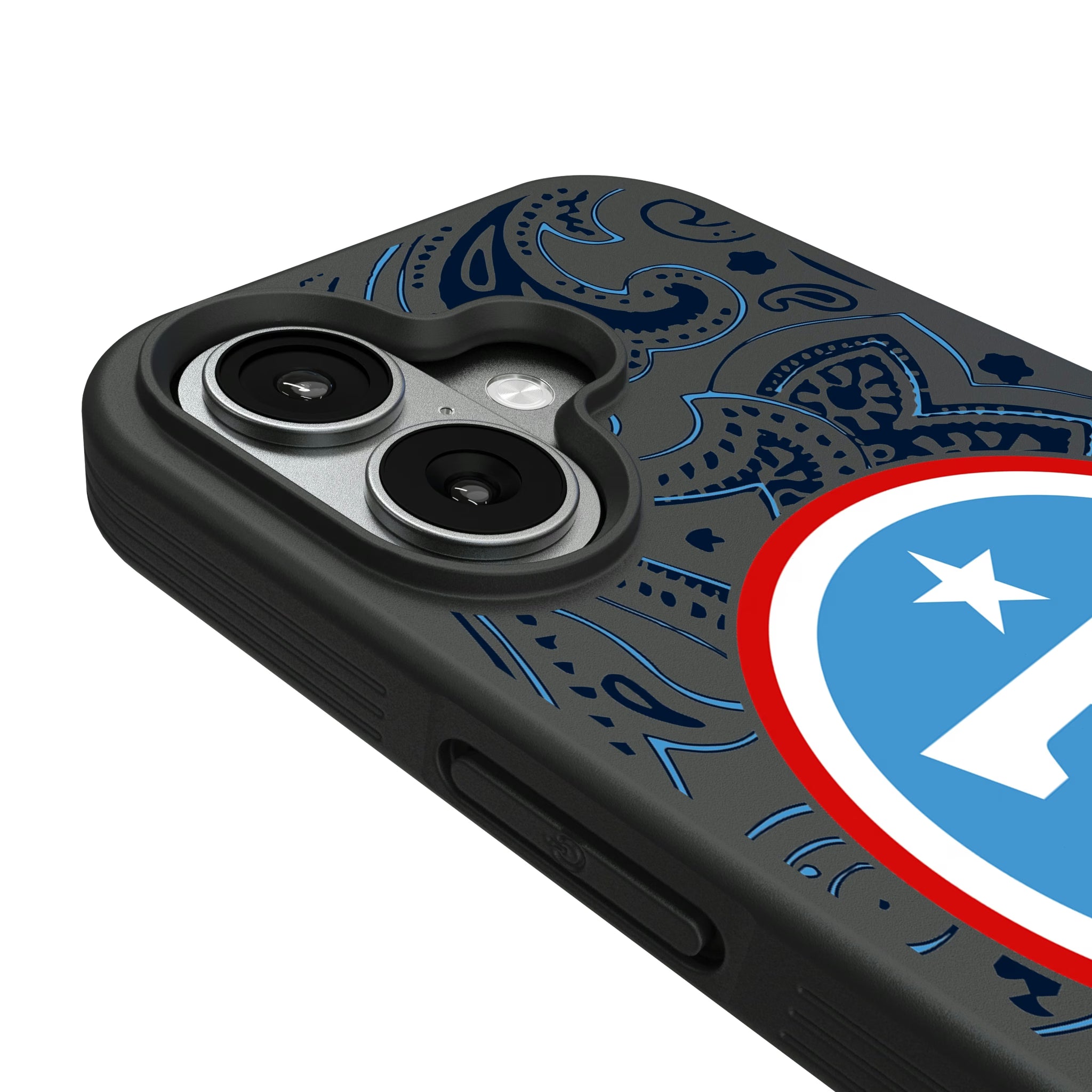 Tennessee Titans Paisley iPhone Bump Phone Case for Apple iPhone - Detail#Device_iPhone 17