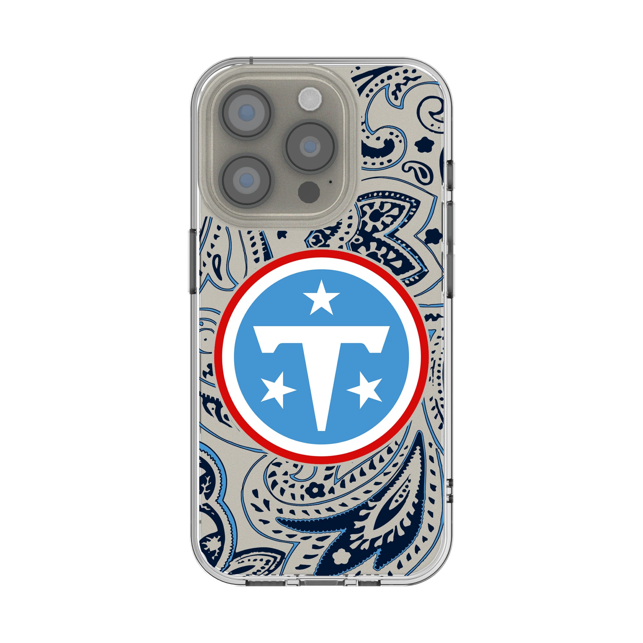 Tennessee Titans Paisley iPhone Clear Phone Case for Apple iPhone