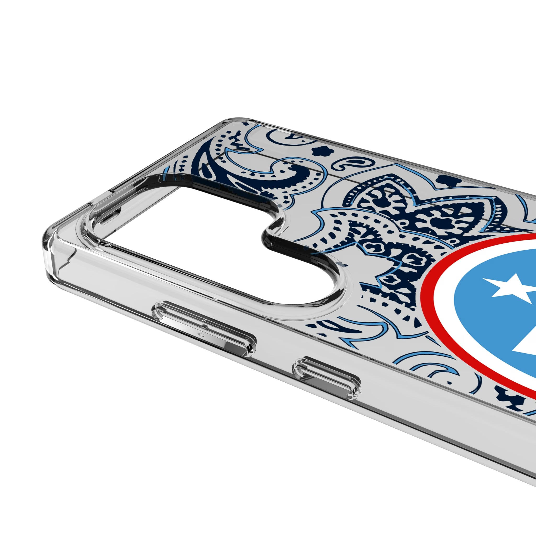 Tennessee Titans Paisley Galaxy Clear Phone Case for Samsung Galaxy - Detail